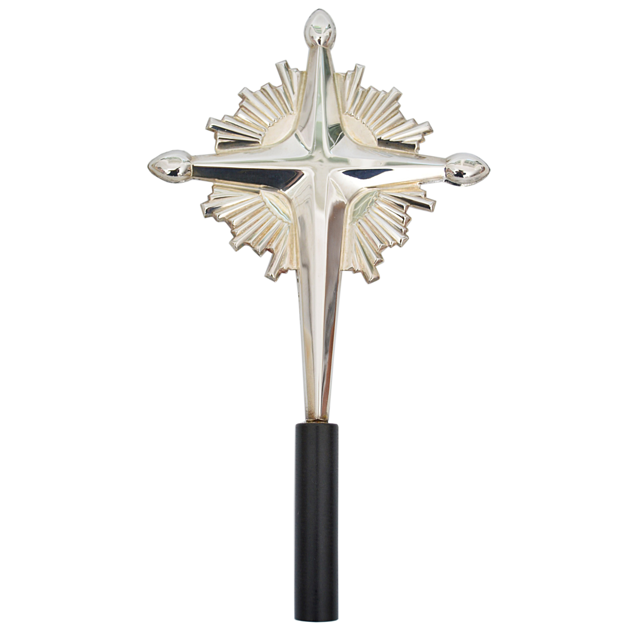 Gorham Sterling Silver and Wood Star Tree Topper