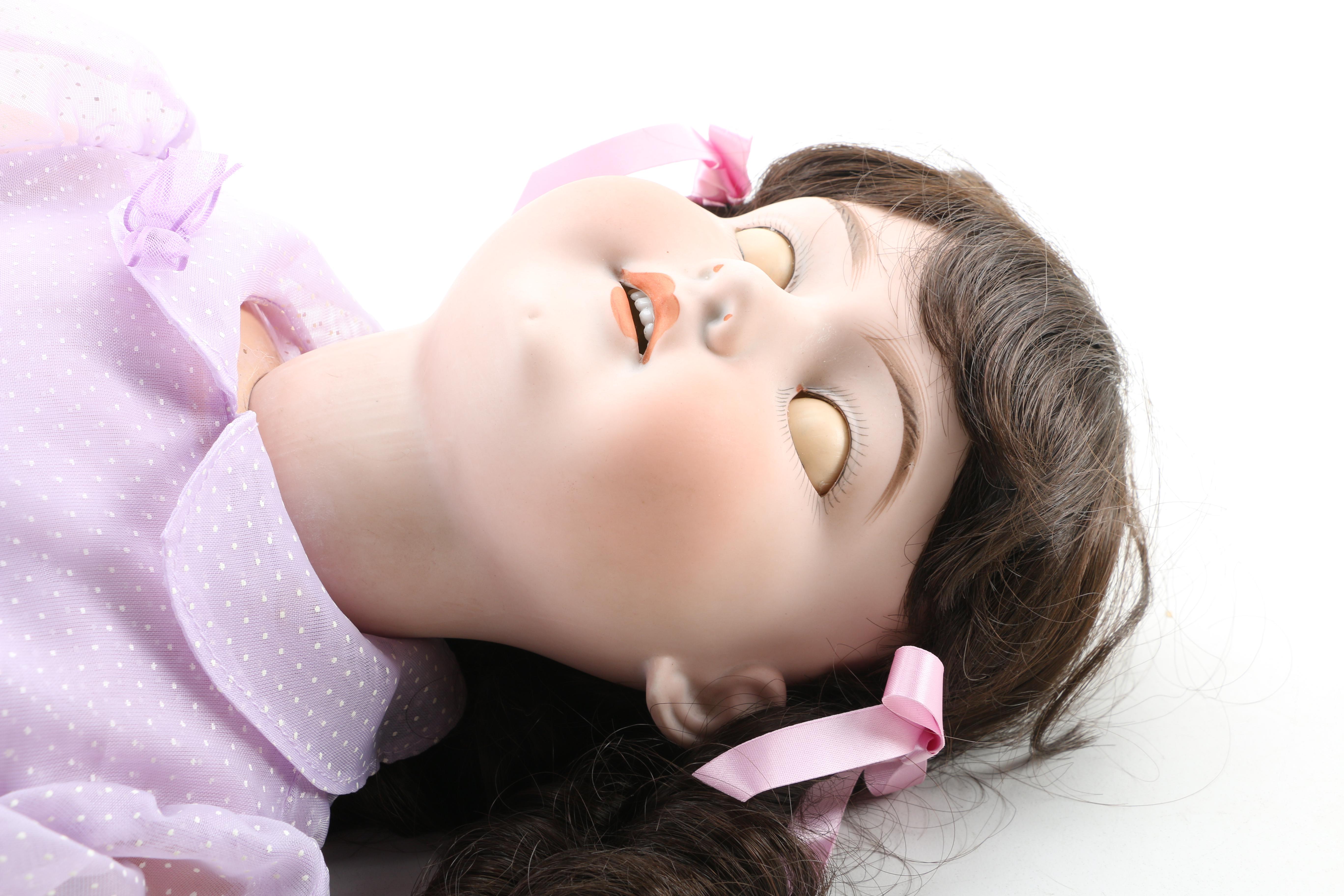 Armand Marseille 30" Bisque Doll with Ball Joint Composition Body, Antique