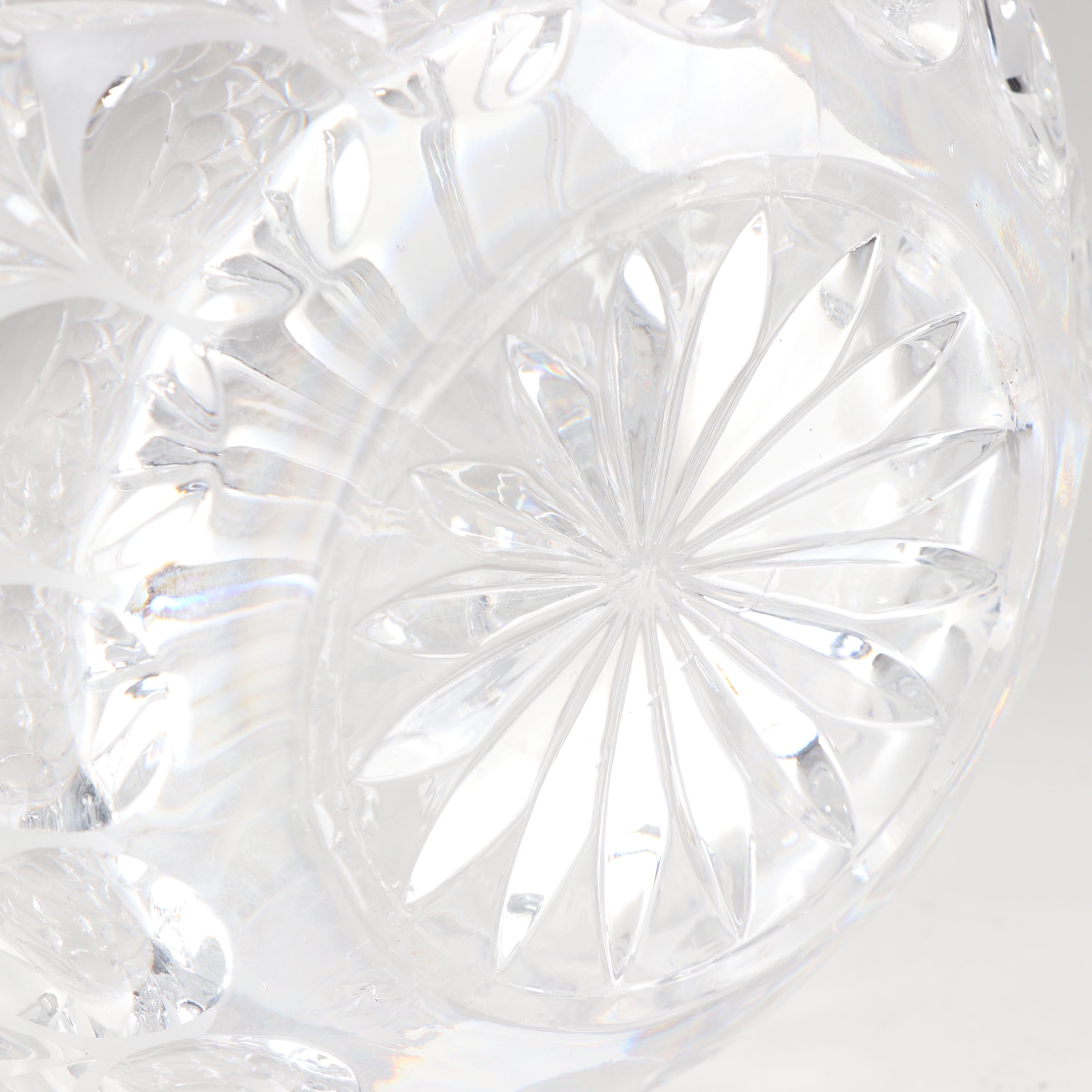 Contemporary Crystal Featuring A Princess House Decanter