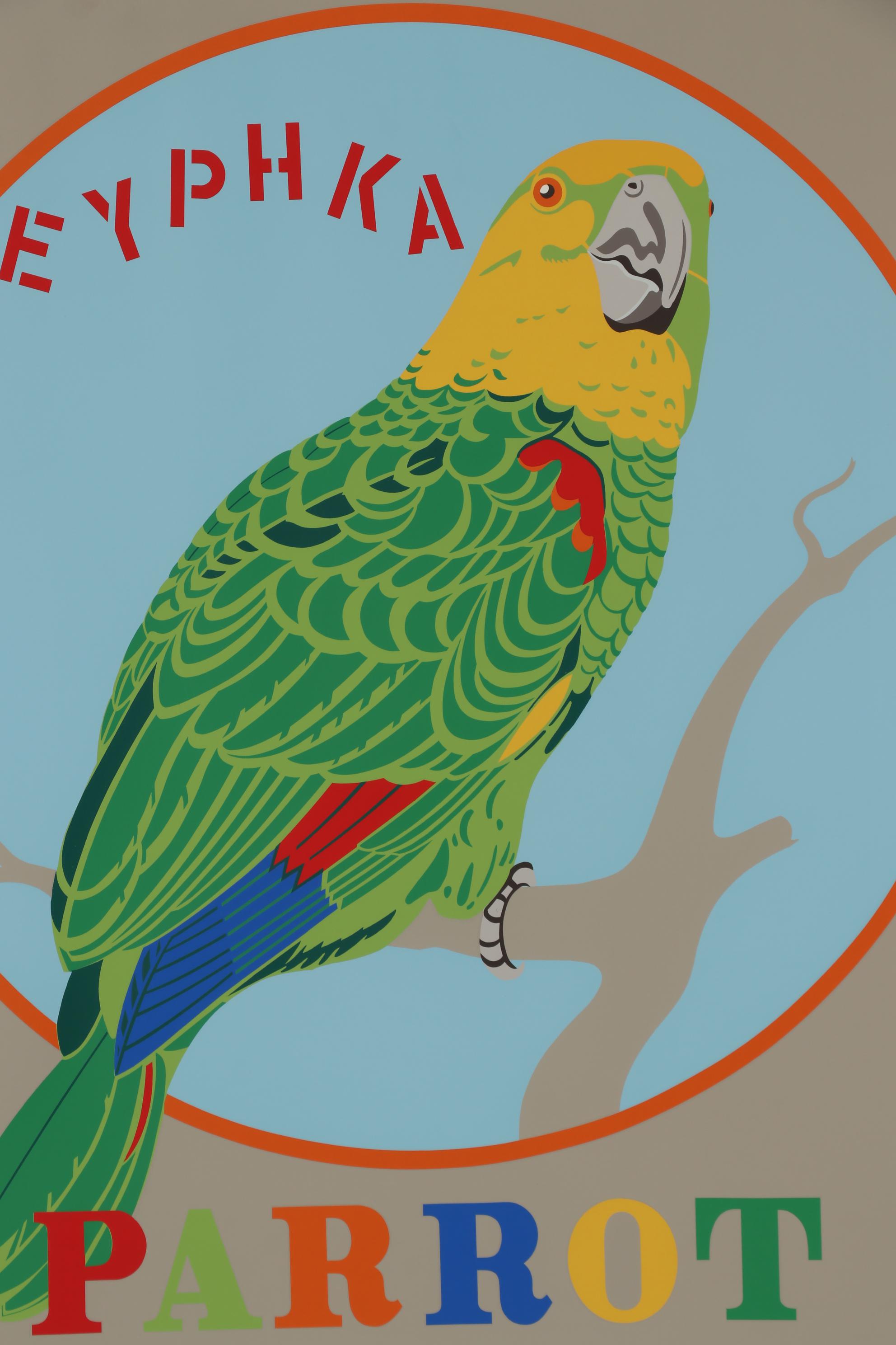 Robert Indiana Serigraph "Parrot Eyphka (Eureka)"