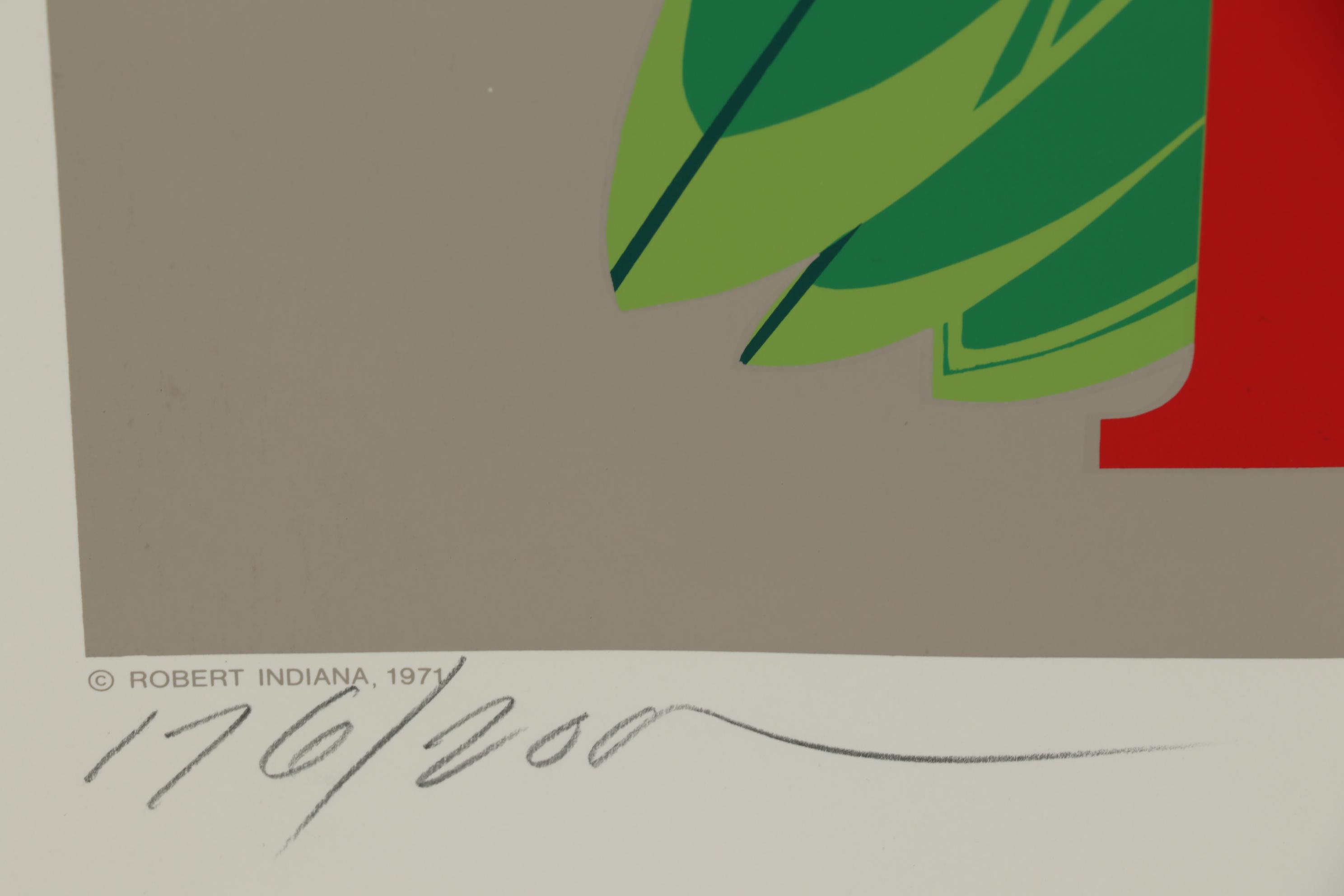 Robert Indiana Serigraph "Parrot Eyphka (Eureka)"