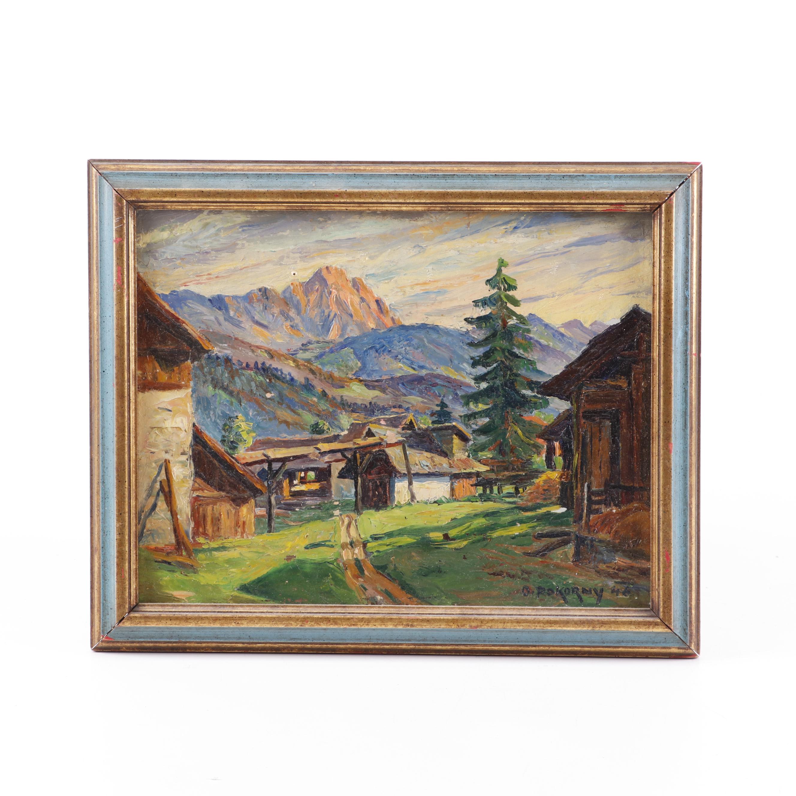 1940s Landscape Oil Paintings