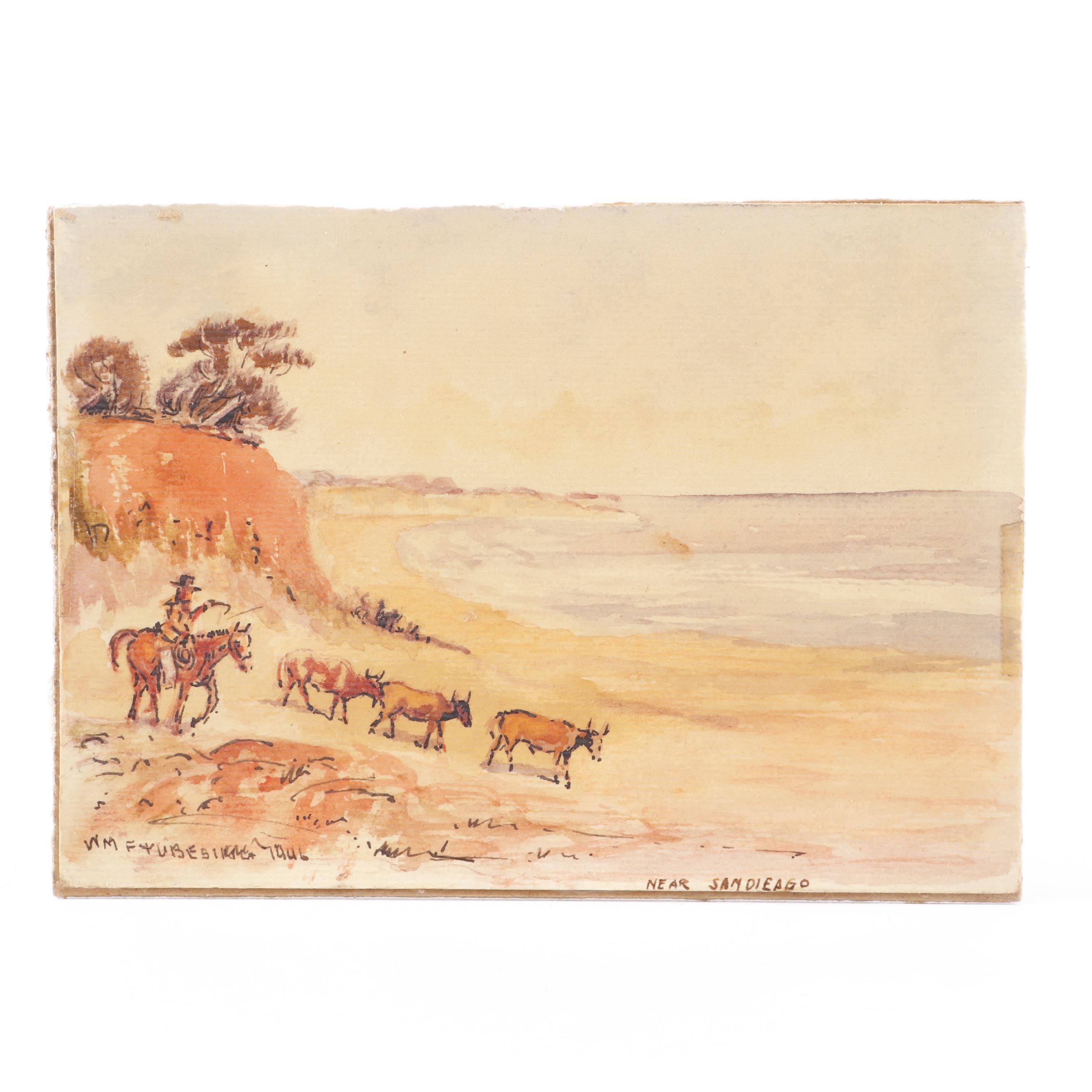 1940s Landscape Oil Paintings