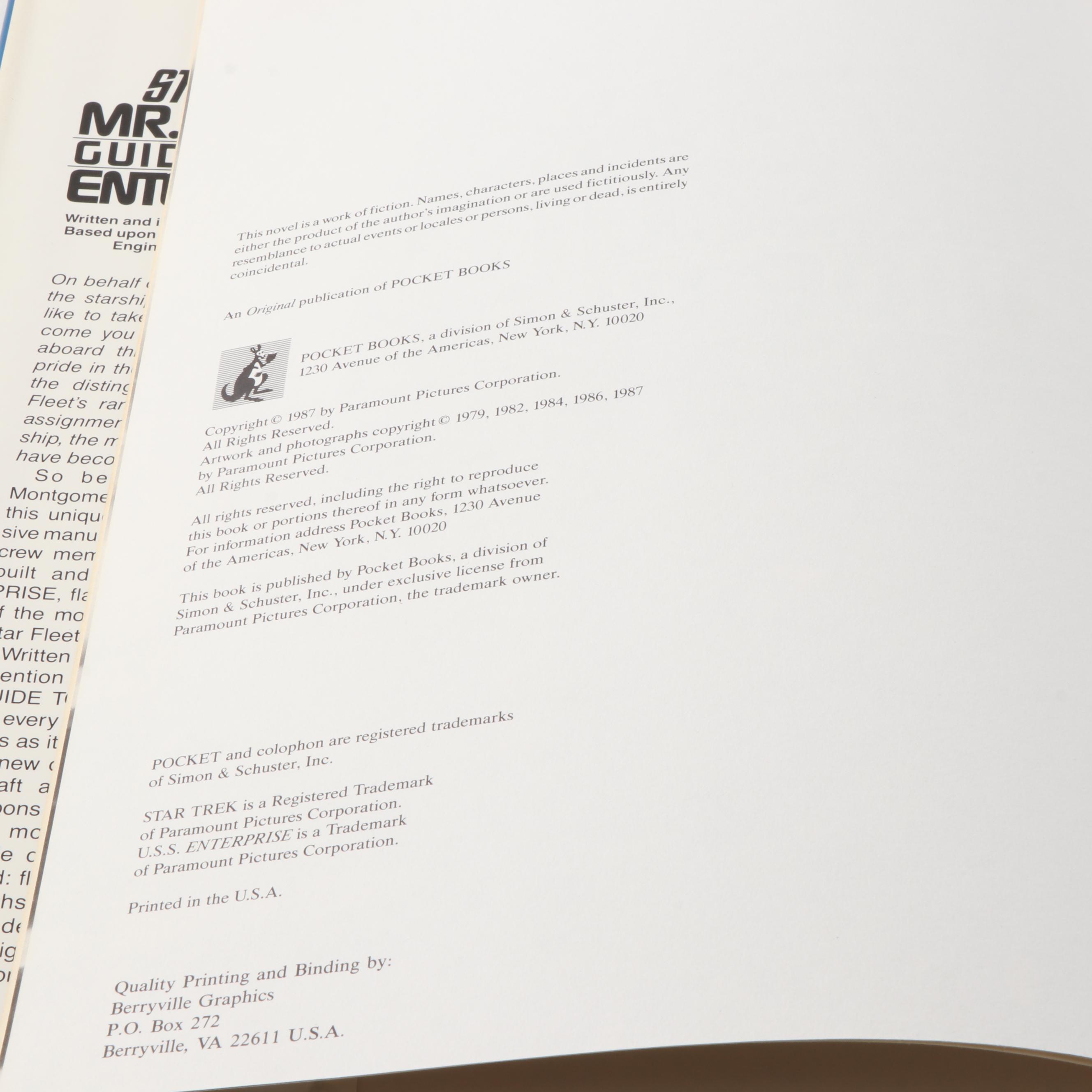 James Doohan Signed "Star Trek: Mr. Scott's Guide to the Enterprise" and More