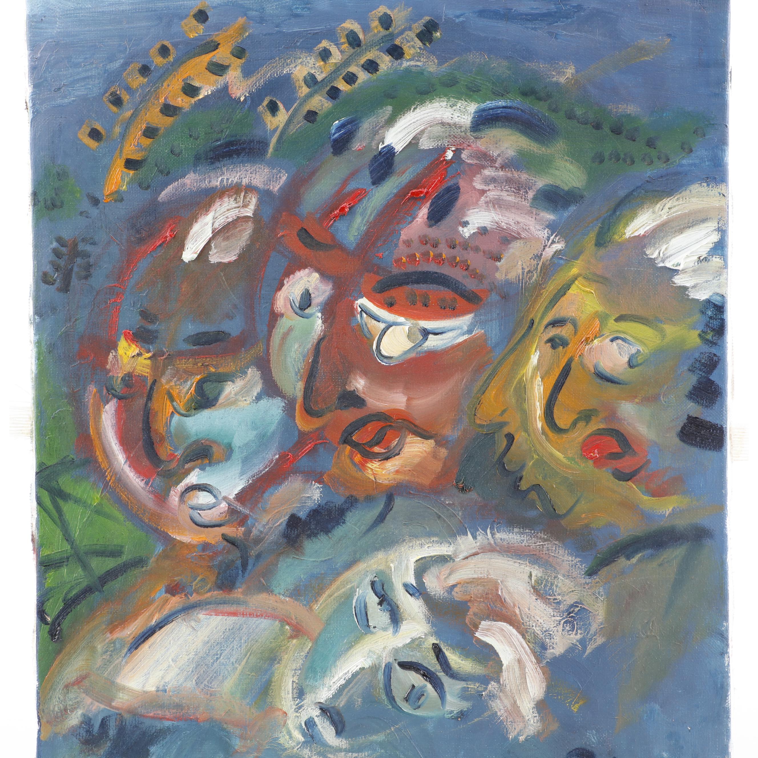 Abstract Figural Oil Painting