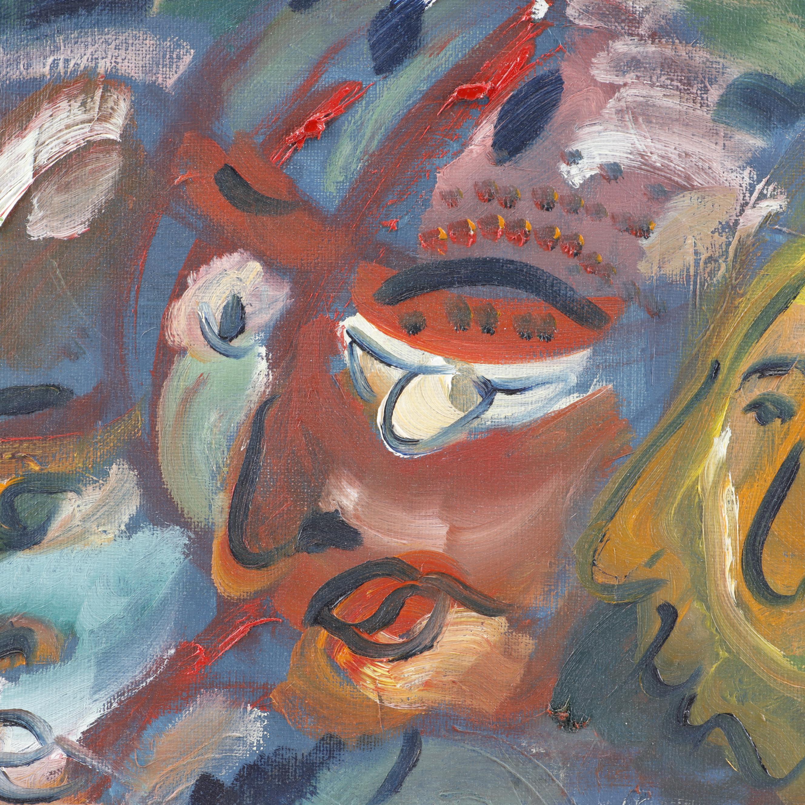 Abstract Figural Oil Painting