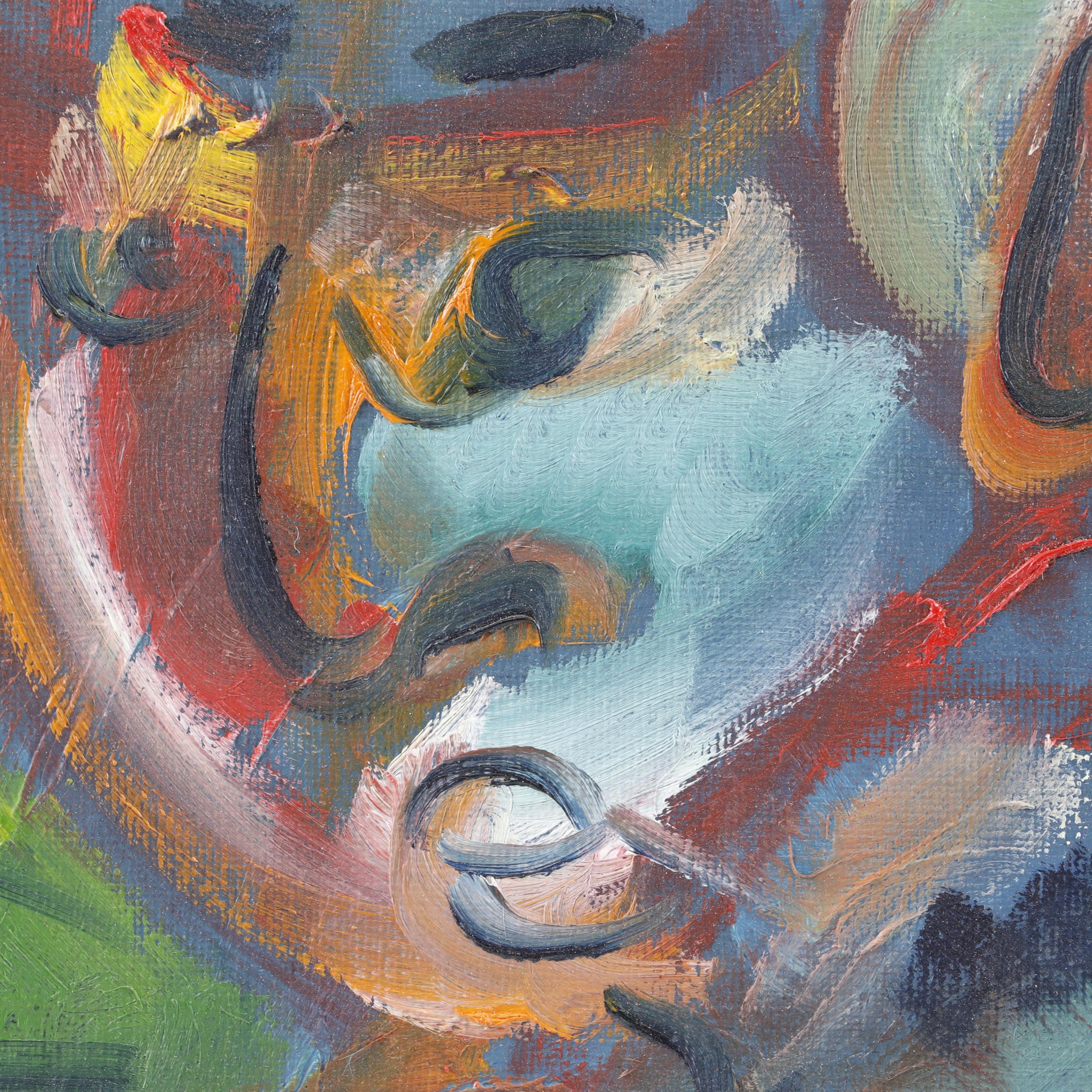 Abstract Figural Oil Painting