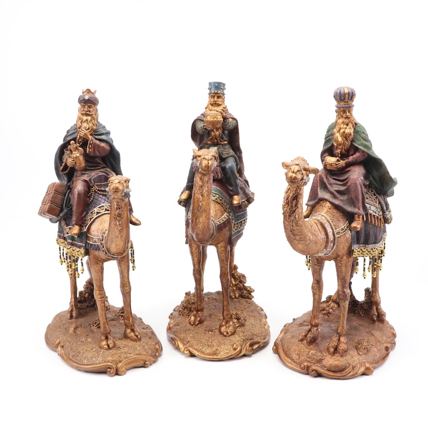 The Bombay Company Three Wise Men Figurines