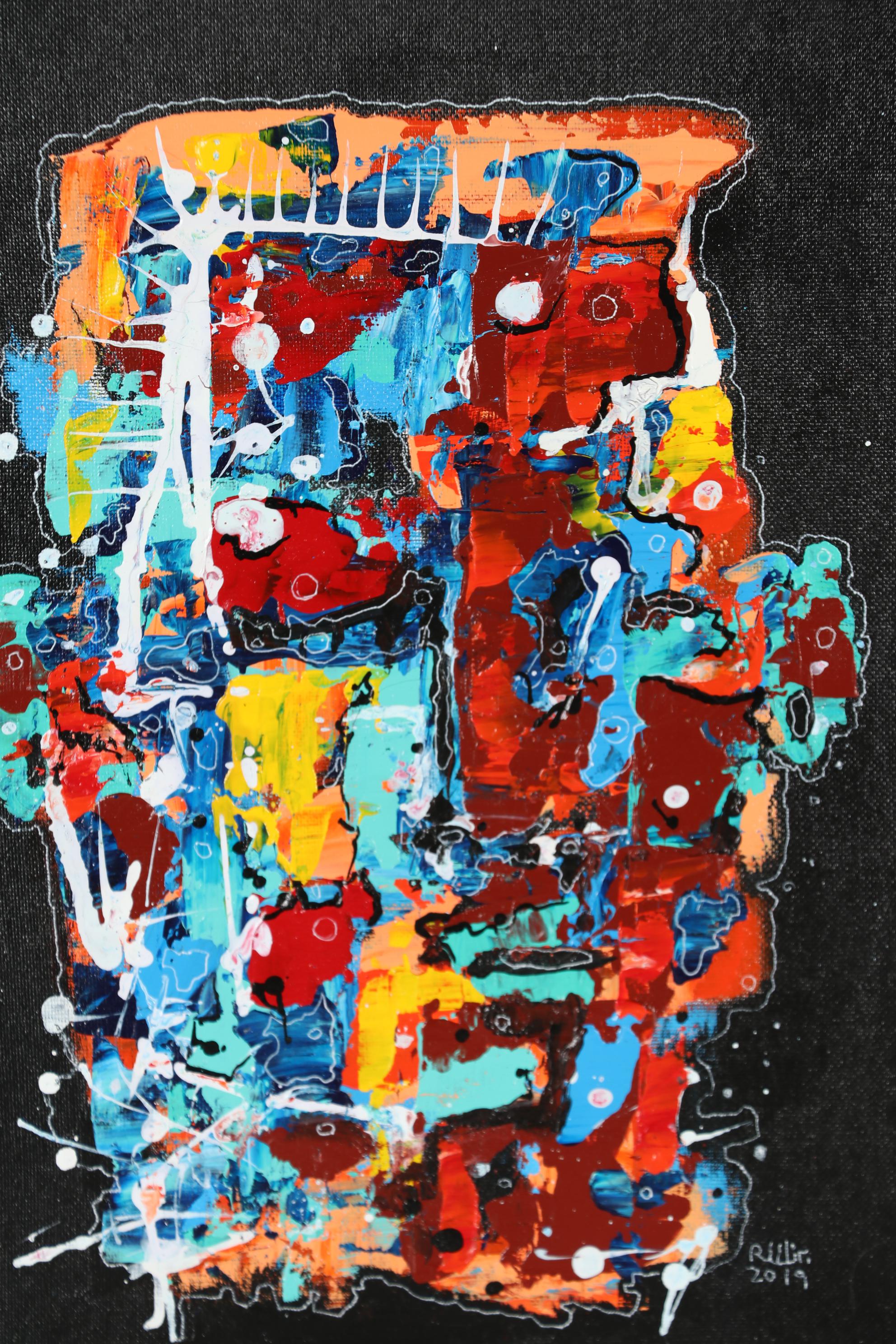 Robert Wolverton Jr. Acrylic Painting "Taking Time"