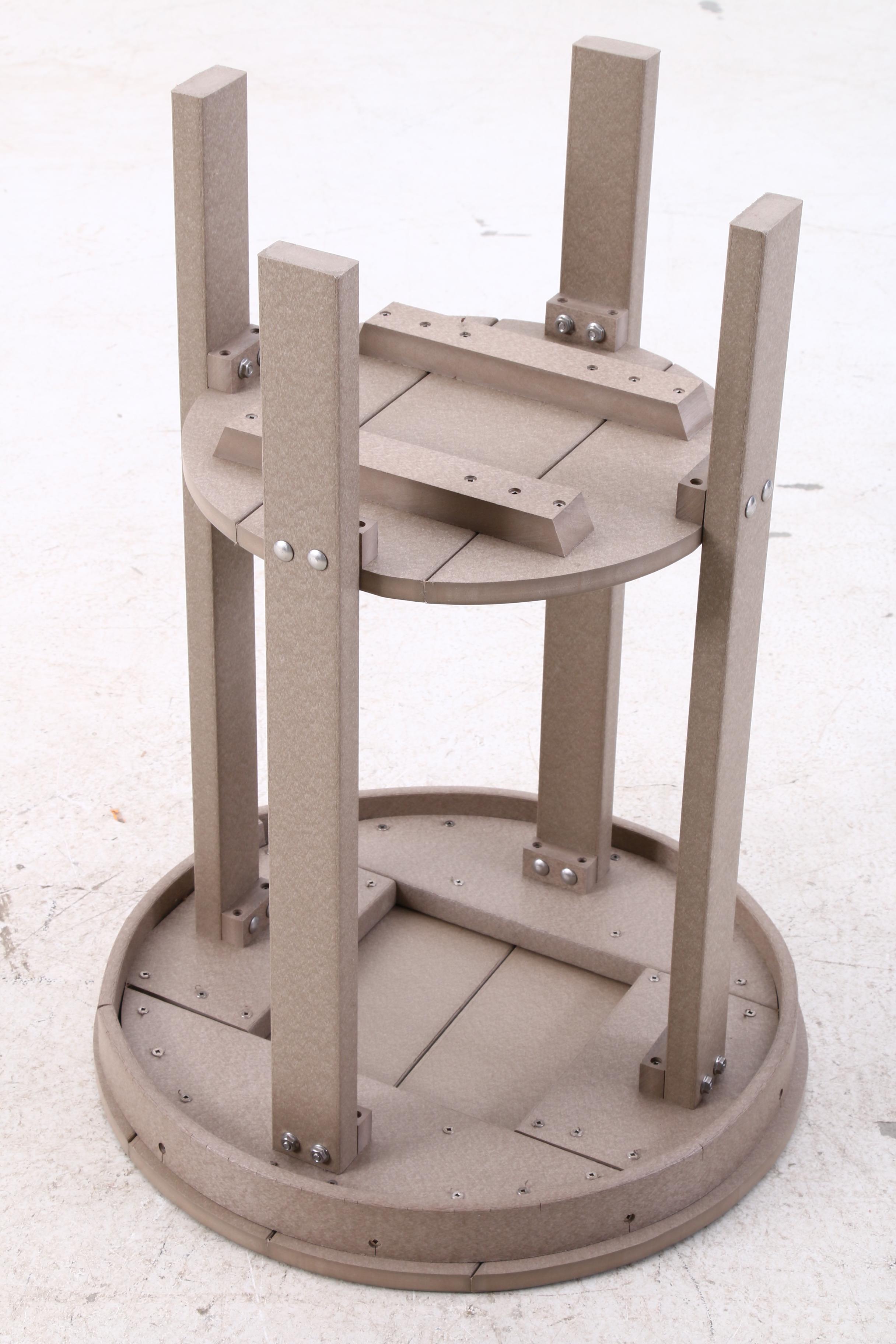 Berlin Gardens Composite Patio Chairs and Side Table, Contemporary