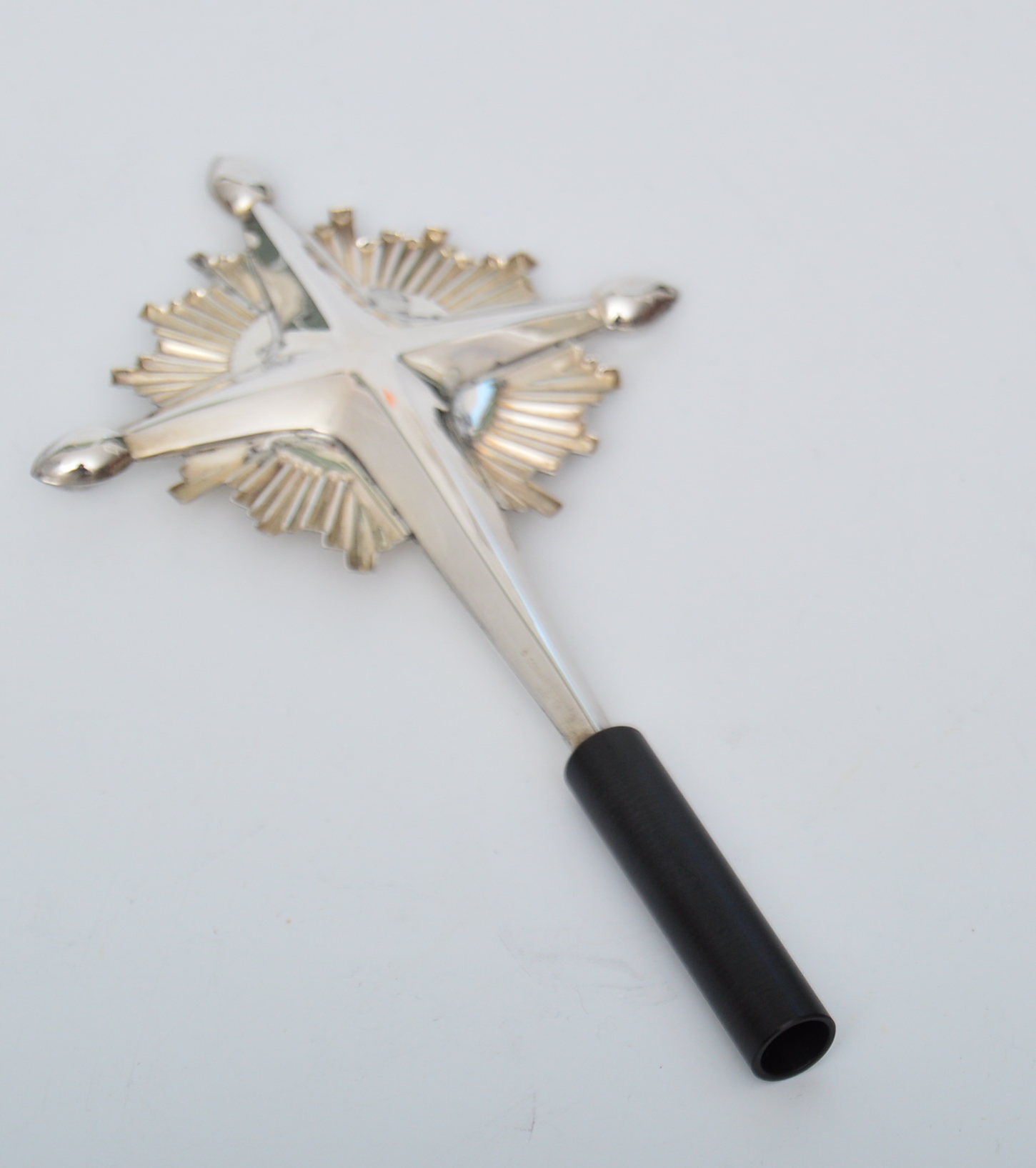 Gorham Sterling Silver and Wood Star Tree Topper