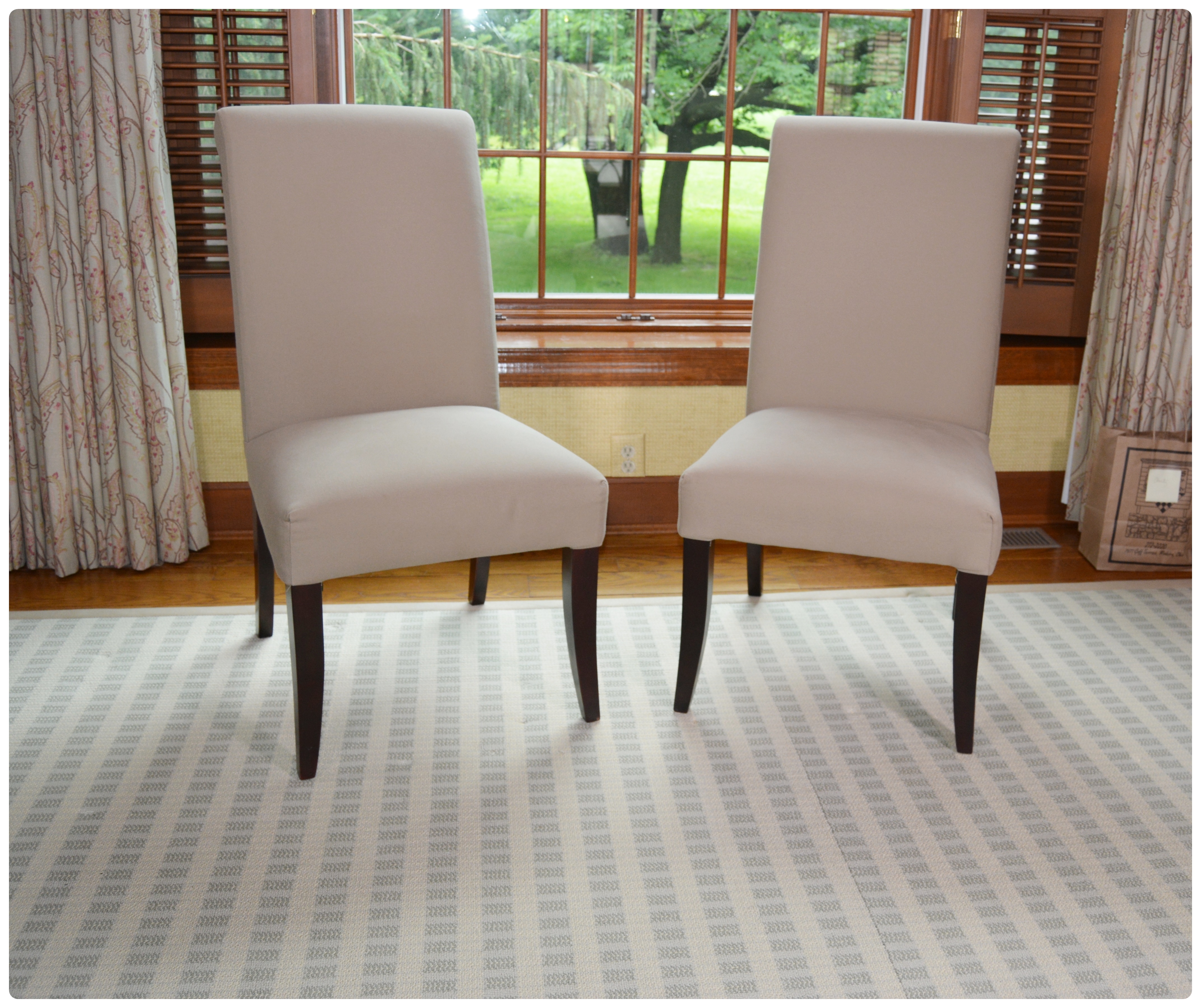Pottery Barn Parson Chairs, Pair, Contemporary EBTH