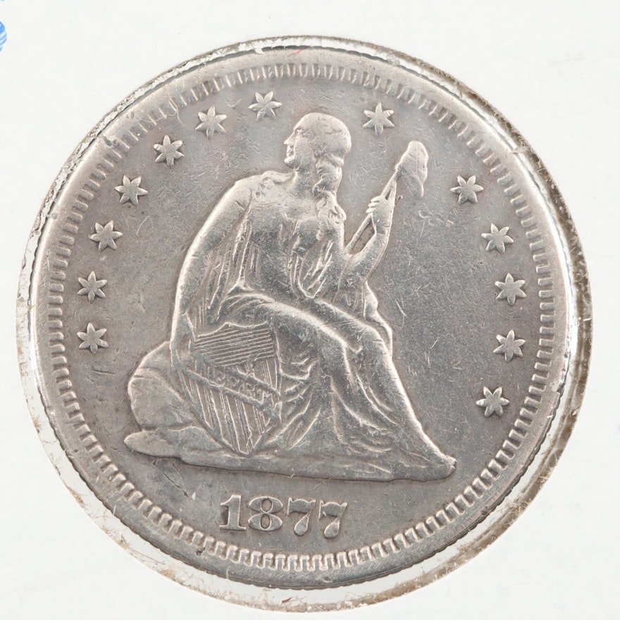 1877-S Liberty Seated Silver Quarter