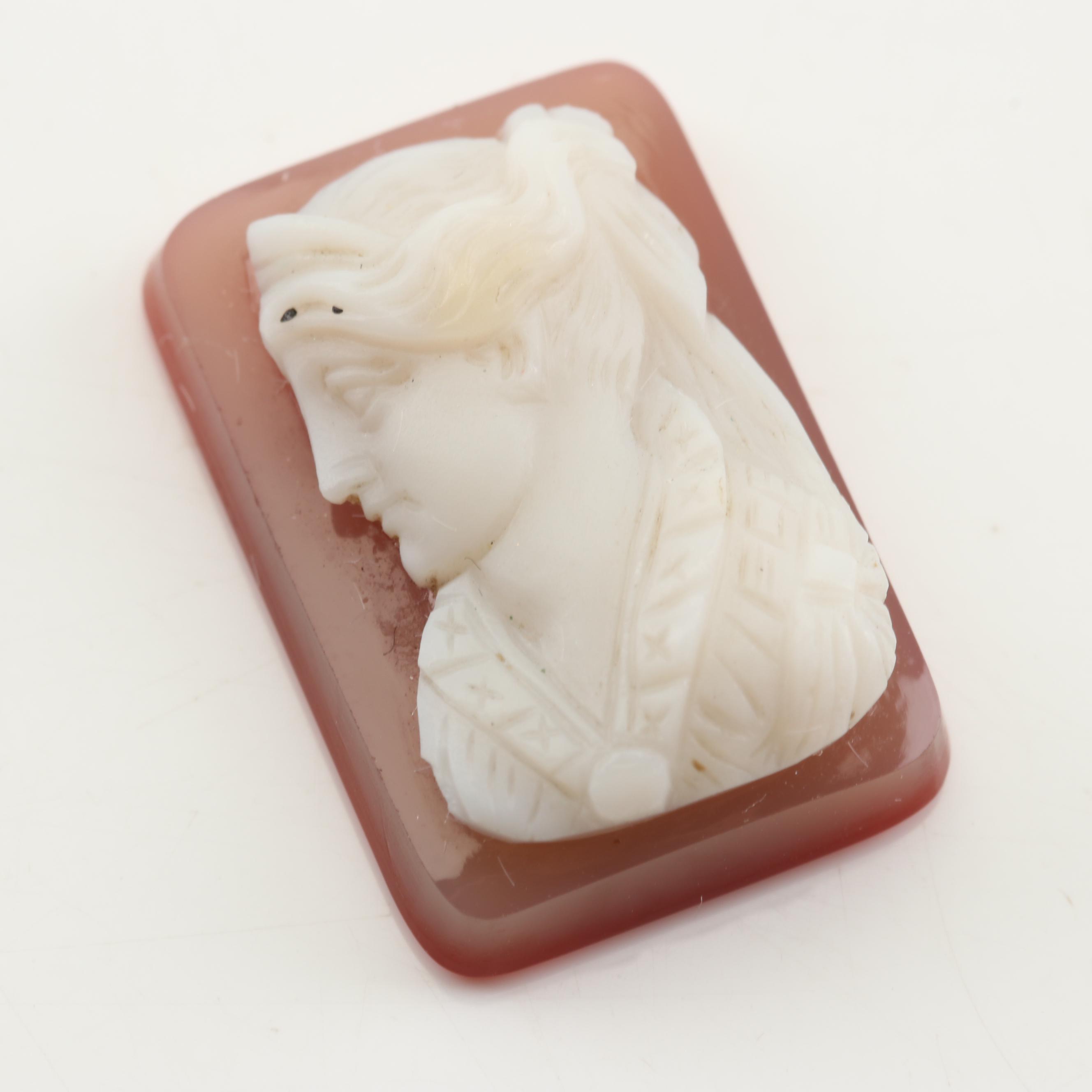 Loose Sardonyx and Carnellian Carved Cameos