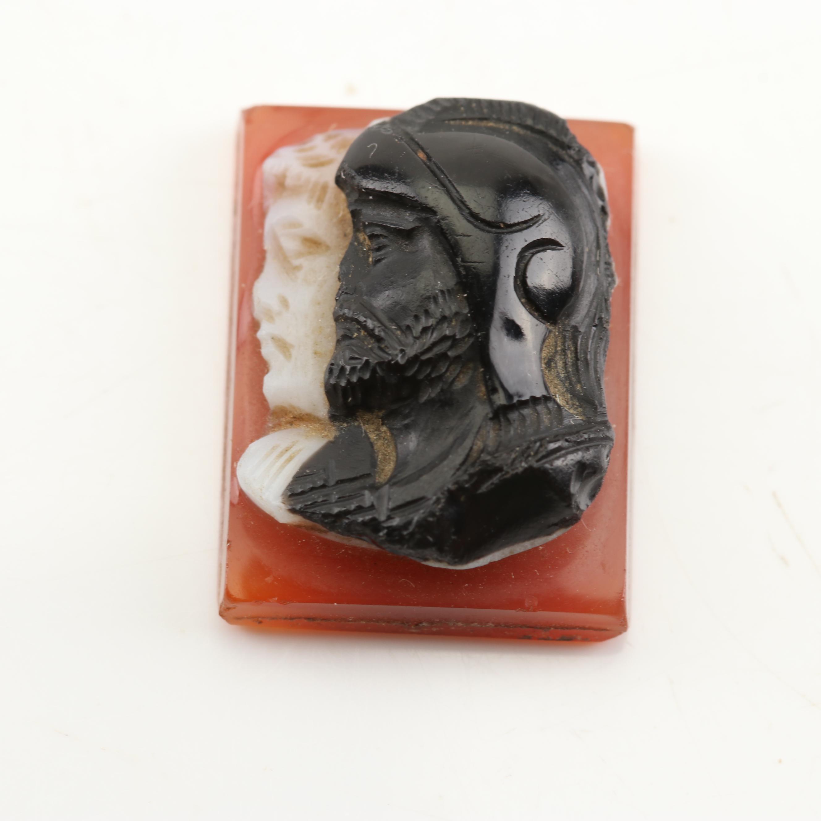 Loose Sardonyx and Carnellian Carved Cameos