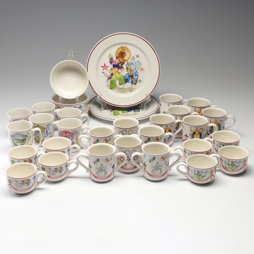 Villeroy & Boch "Le Cirque" and "Le Ballon" Porcelain Mugs and Dishes