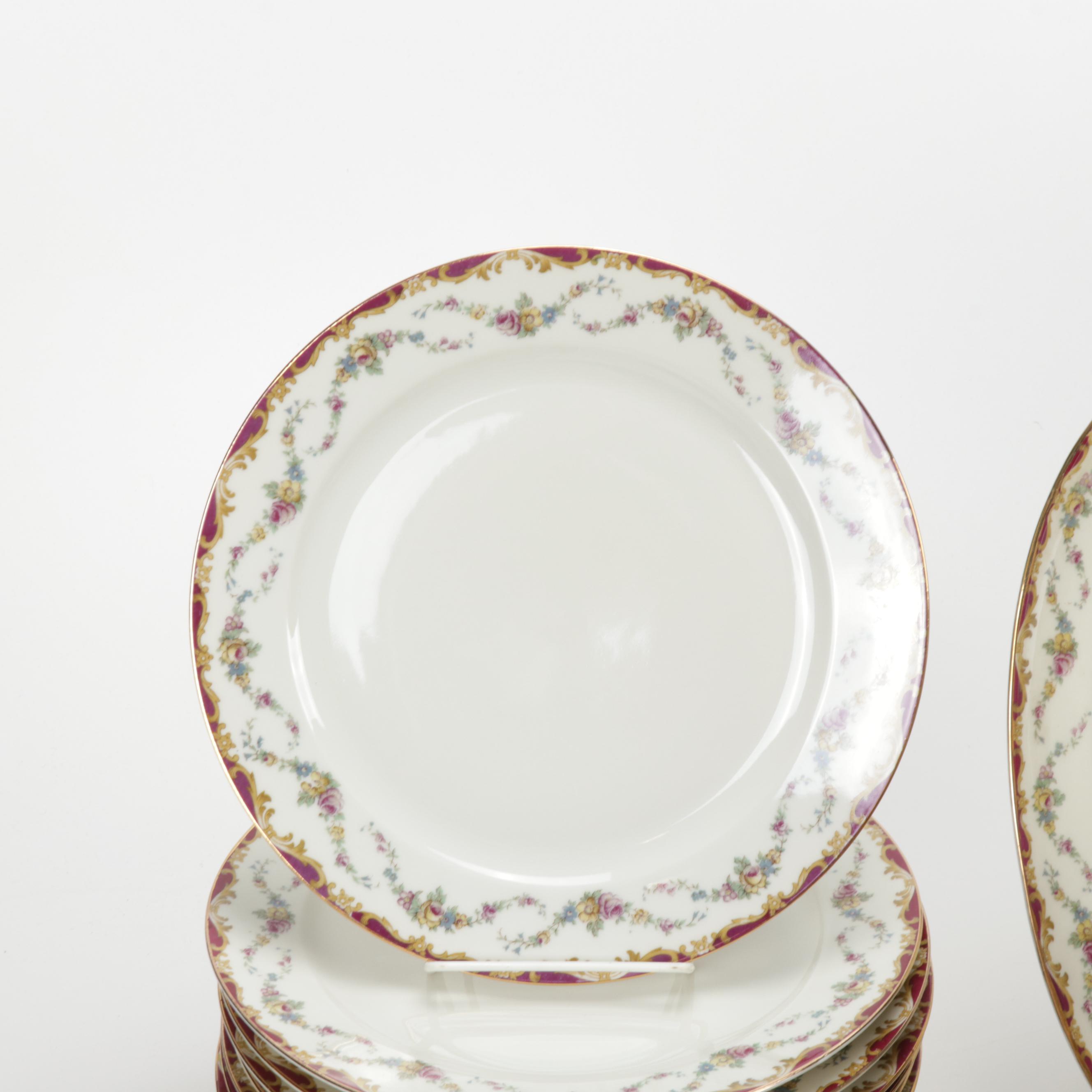 Czechoslovakia Puls "Glamis" China Dinnerware, Mid 20th Century