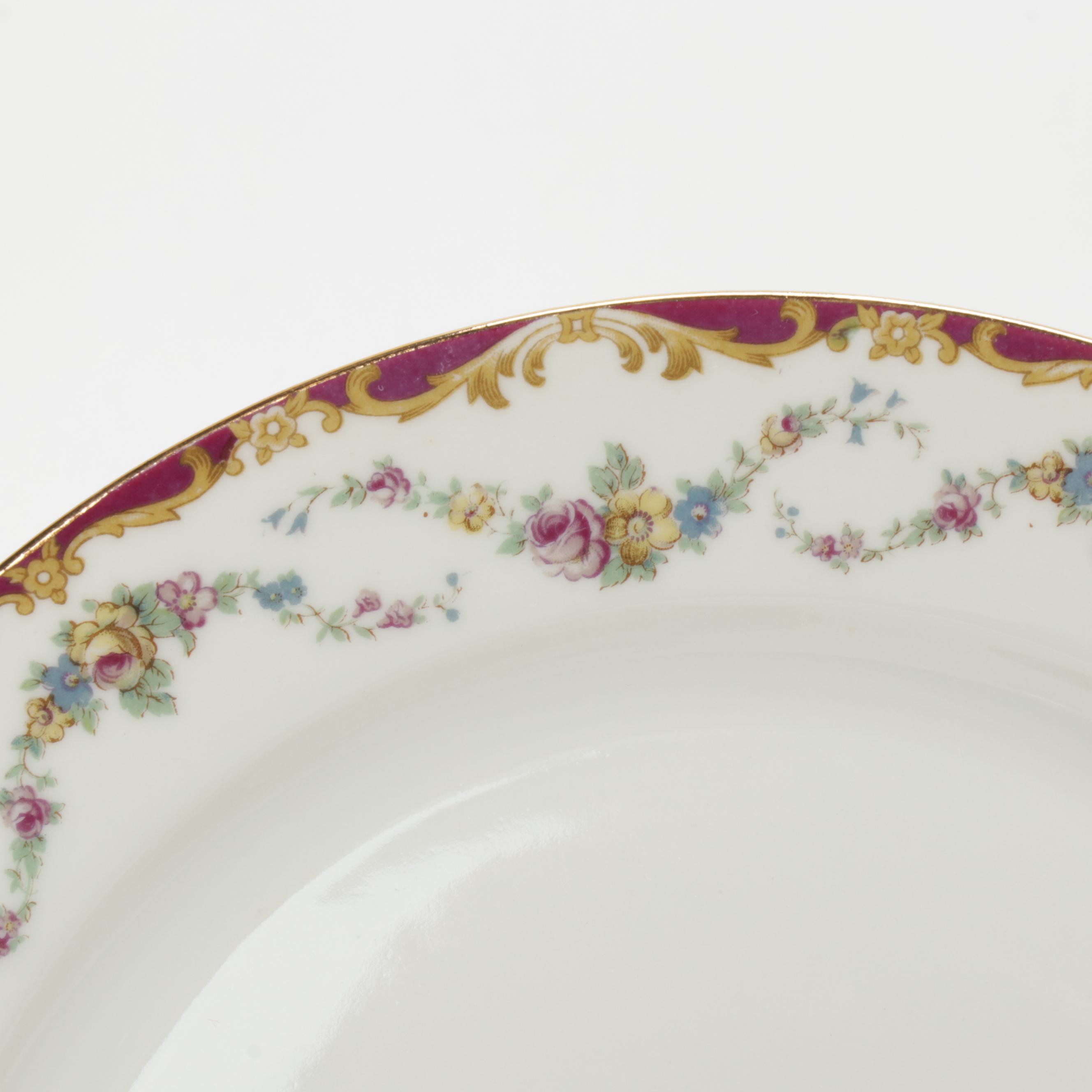 Czechoslovakia Puls "Glamis" China Dinnerware, Mid 20th Century
