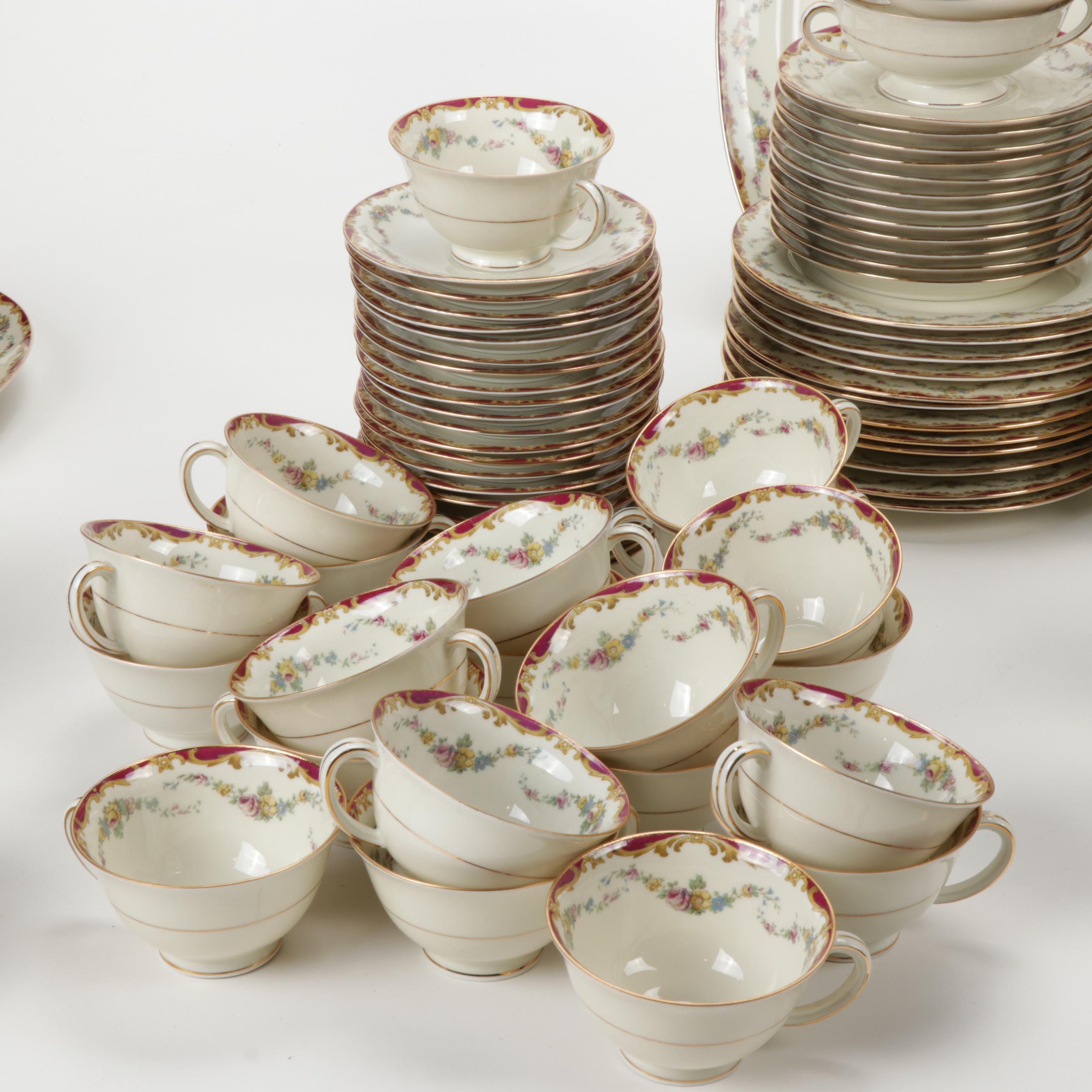 Czechoslovakia Puls "Glamis" China Dinnerware, Mid 20th Century