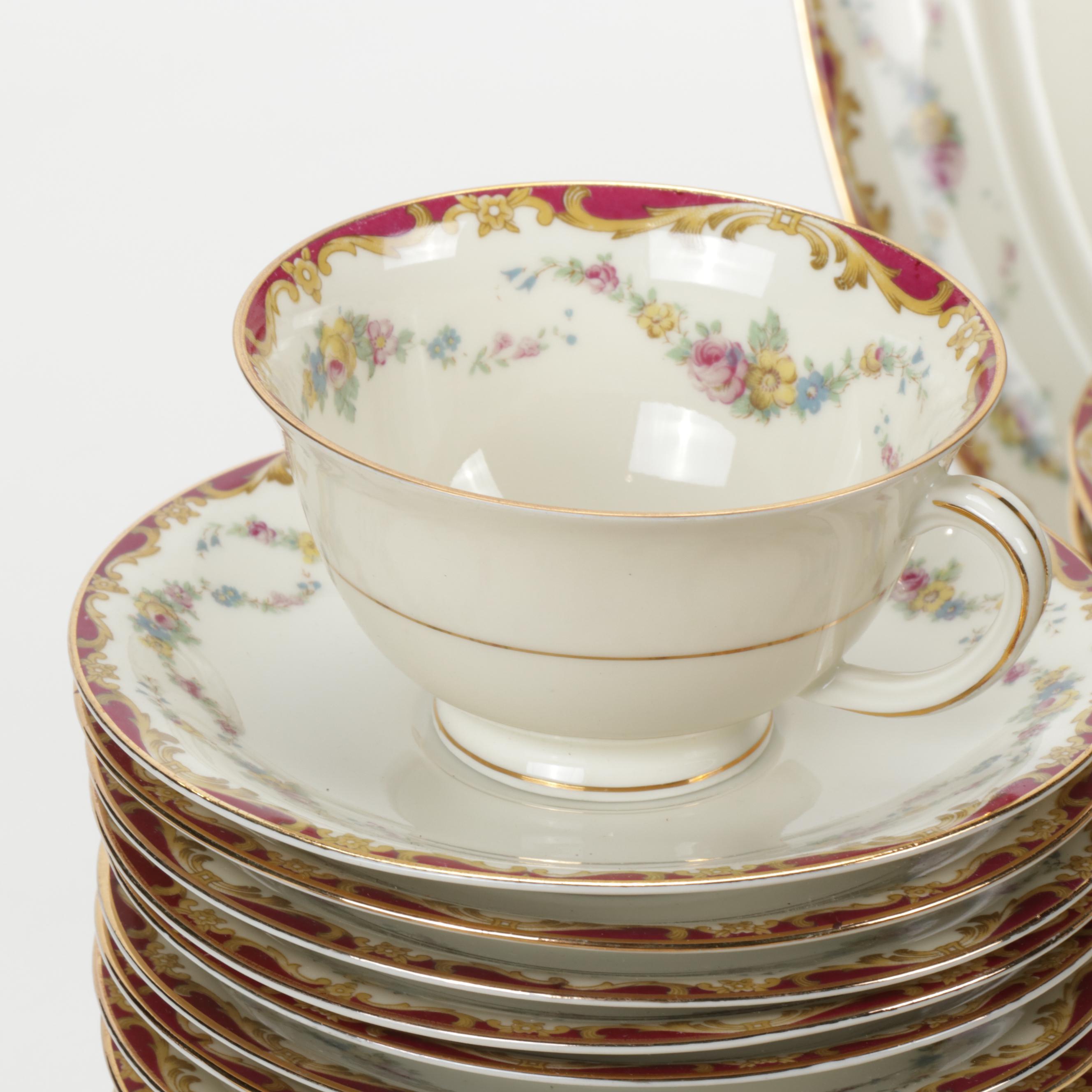 Czechoslovakia Puls "Glamis" China Dinnerware, Mid 20th Century