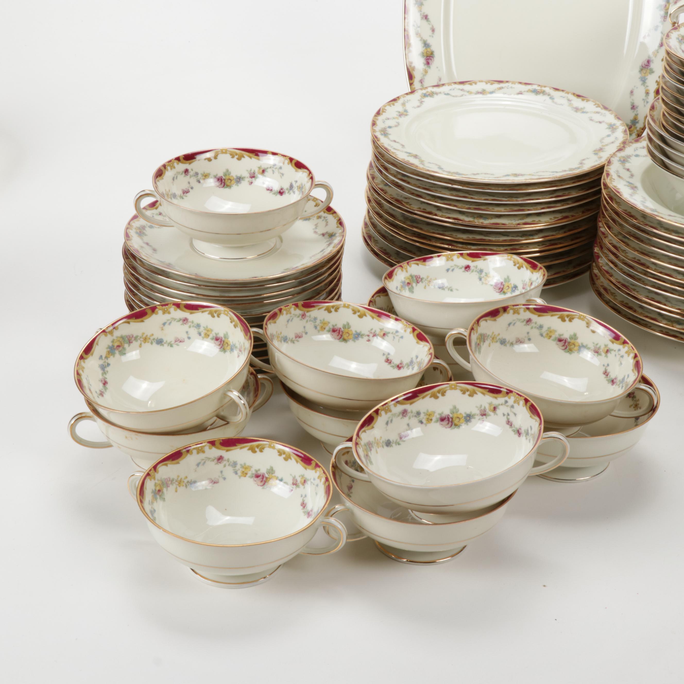 Czechoslovakia Puls "Glamis" China Dinnerware, Mid 20th Century