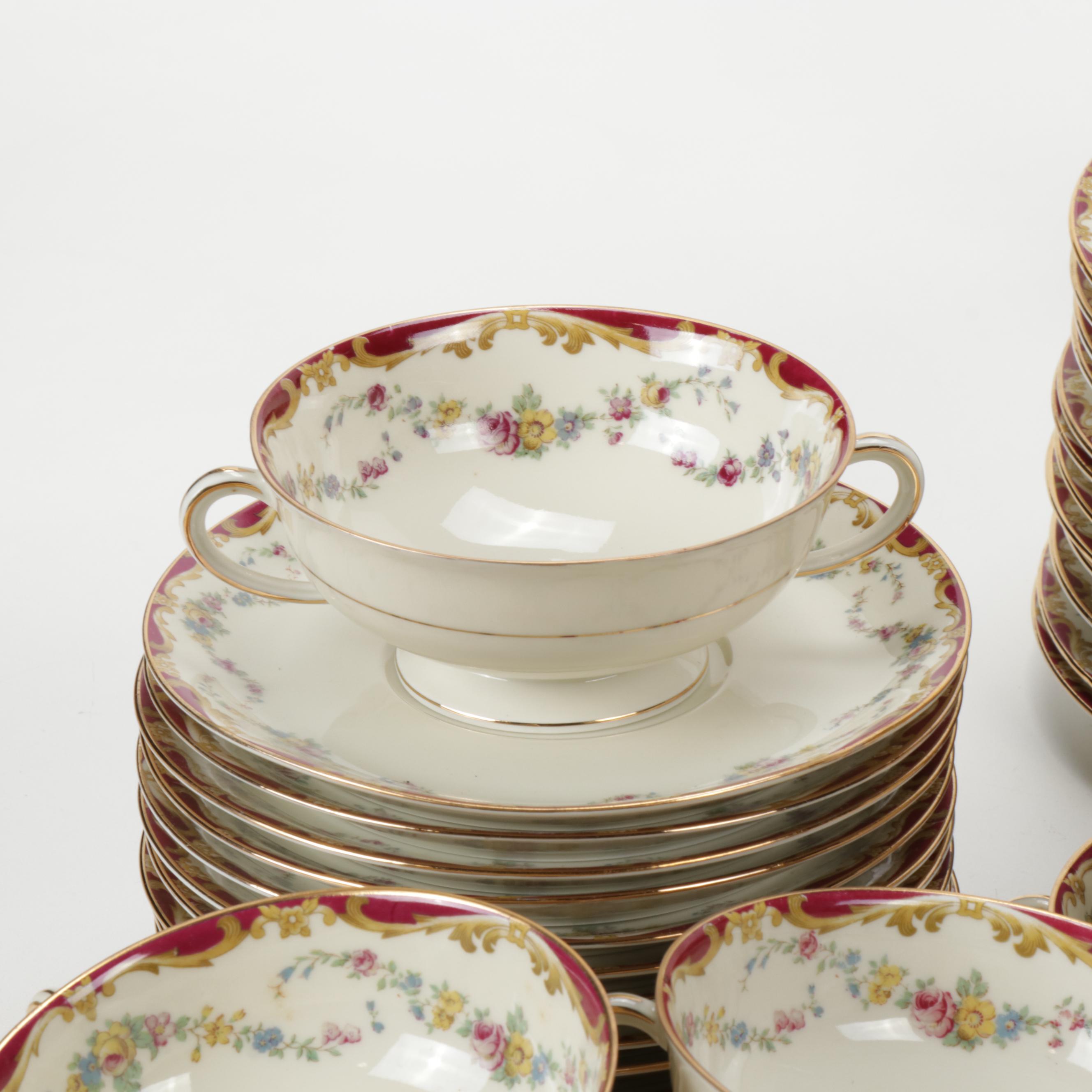 Czechoslovakia Puls "Glamis" China Dinnerware, Mid 20th Century