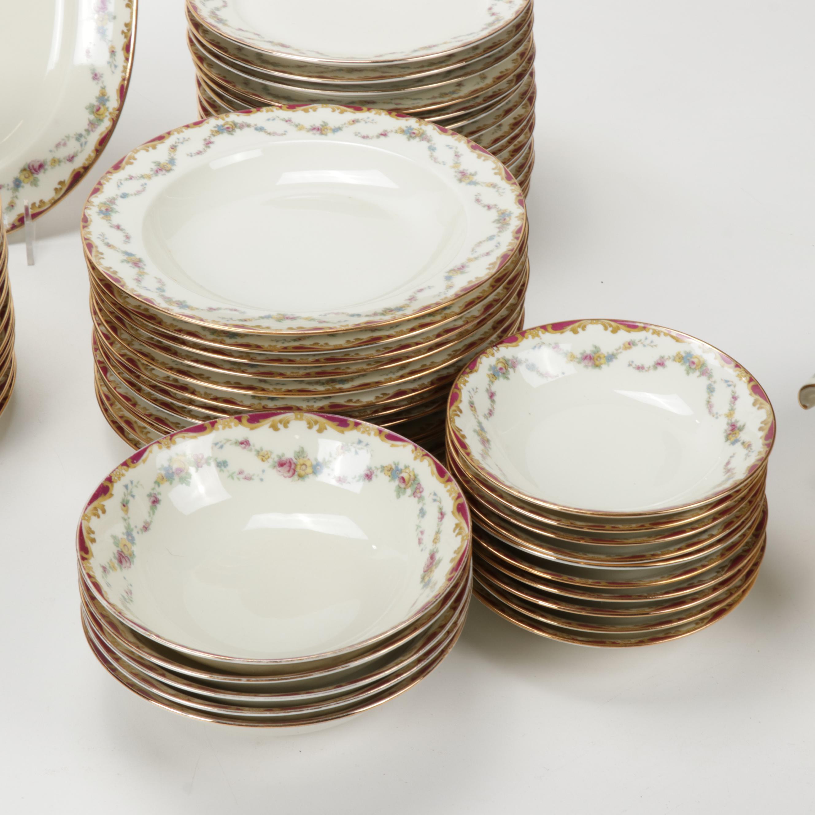 Czechoslovakia Puls "Glamis" China Dinnerware, Mid 20th Century