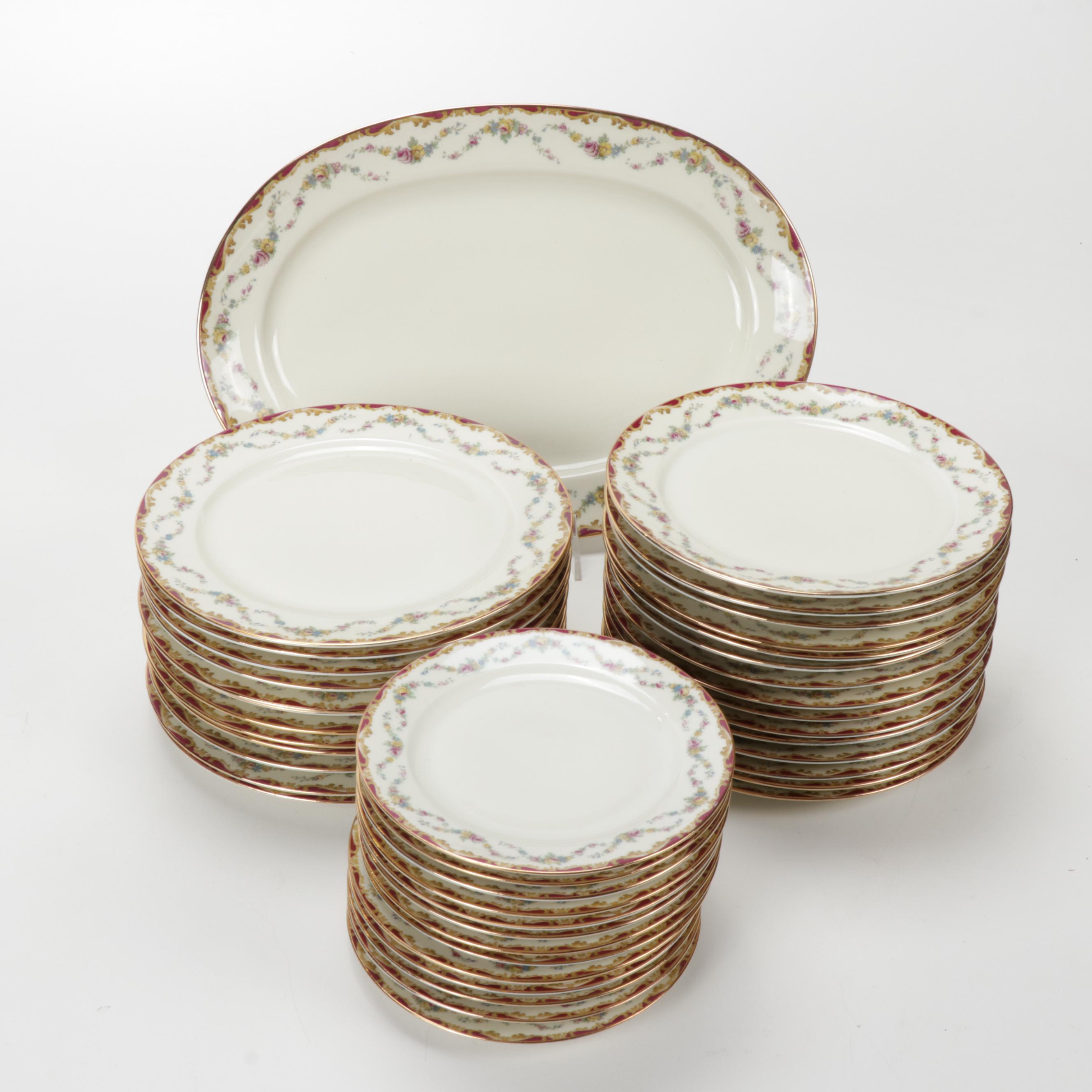 Czechoslovakia Puls "Glamis" China Dinnerware, Mid 20th Century