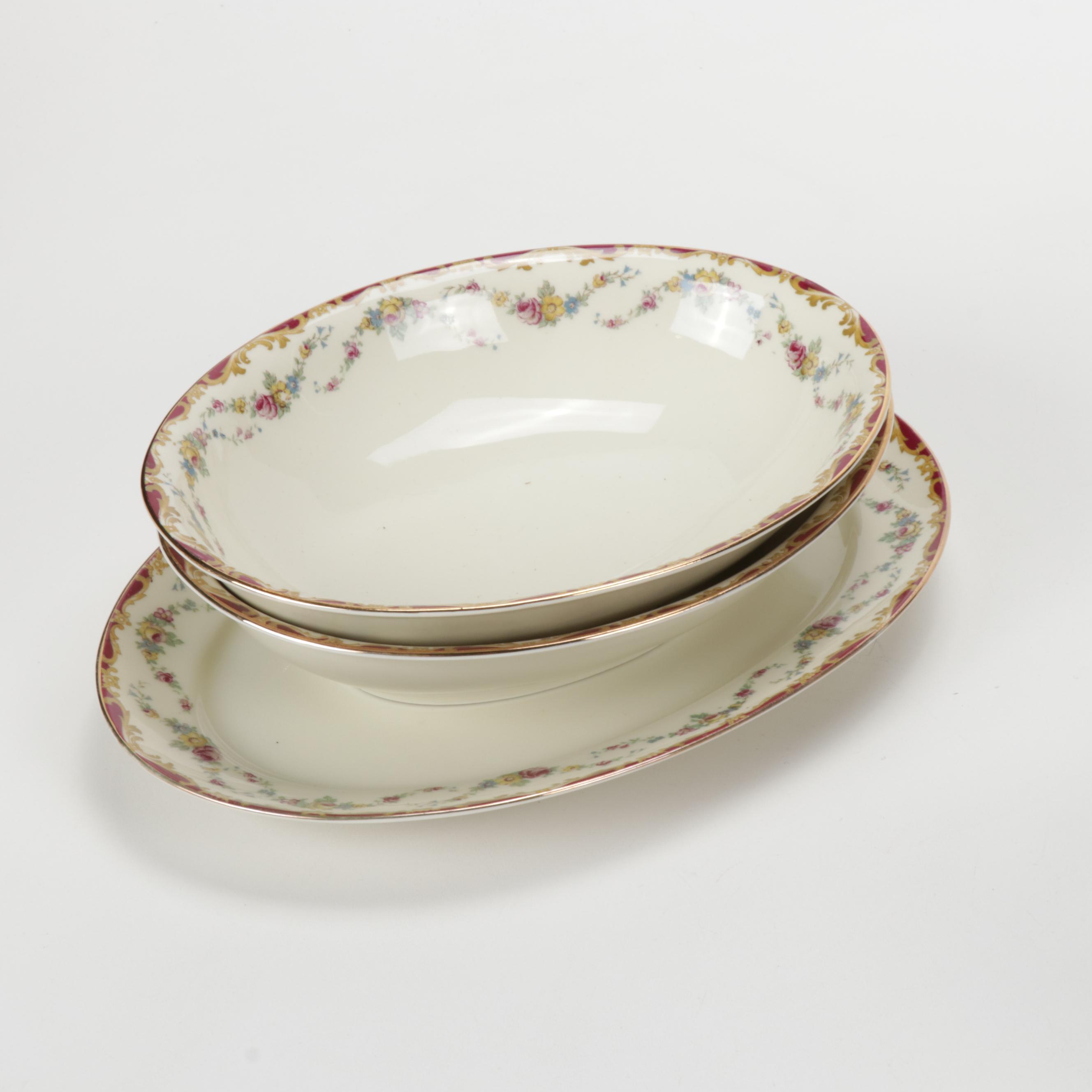 Czechoslovakia Puls "Glamis" China Dinnerware, Mid 20th Century
