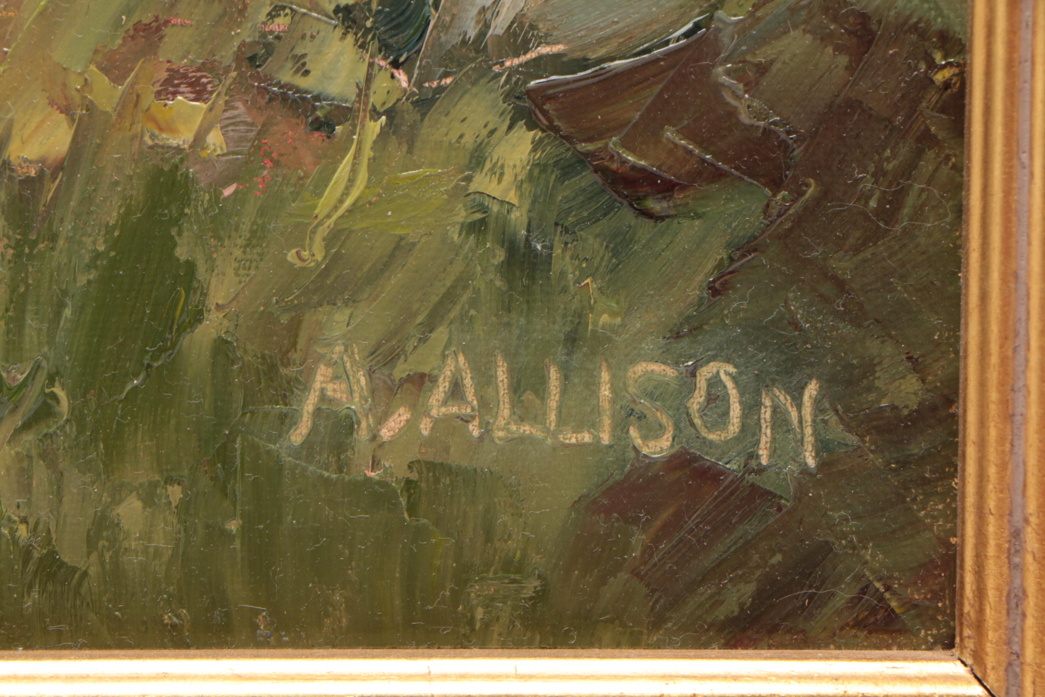 Alice Stewart Allison Oil Painting "Mill Creek, French Park I"