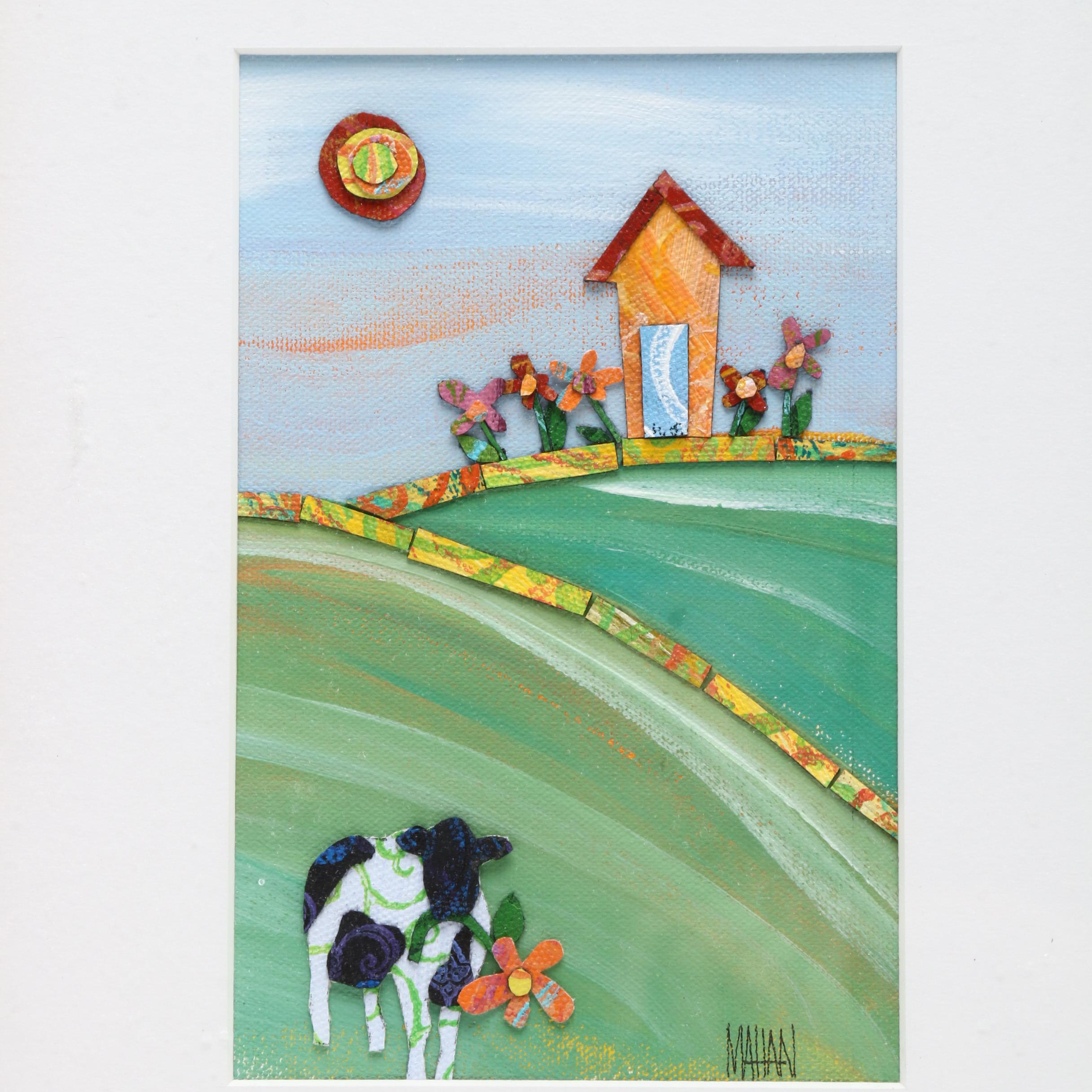 Susan Mahan Landscape Acrylic Collage