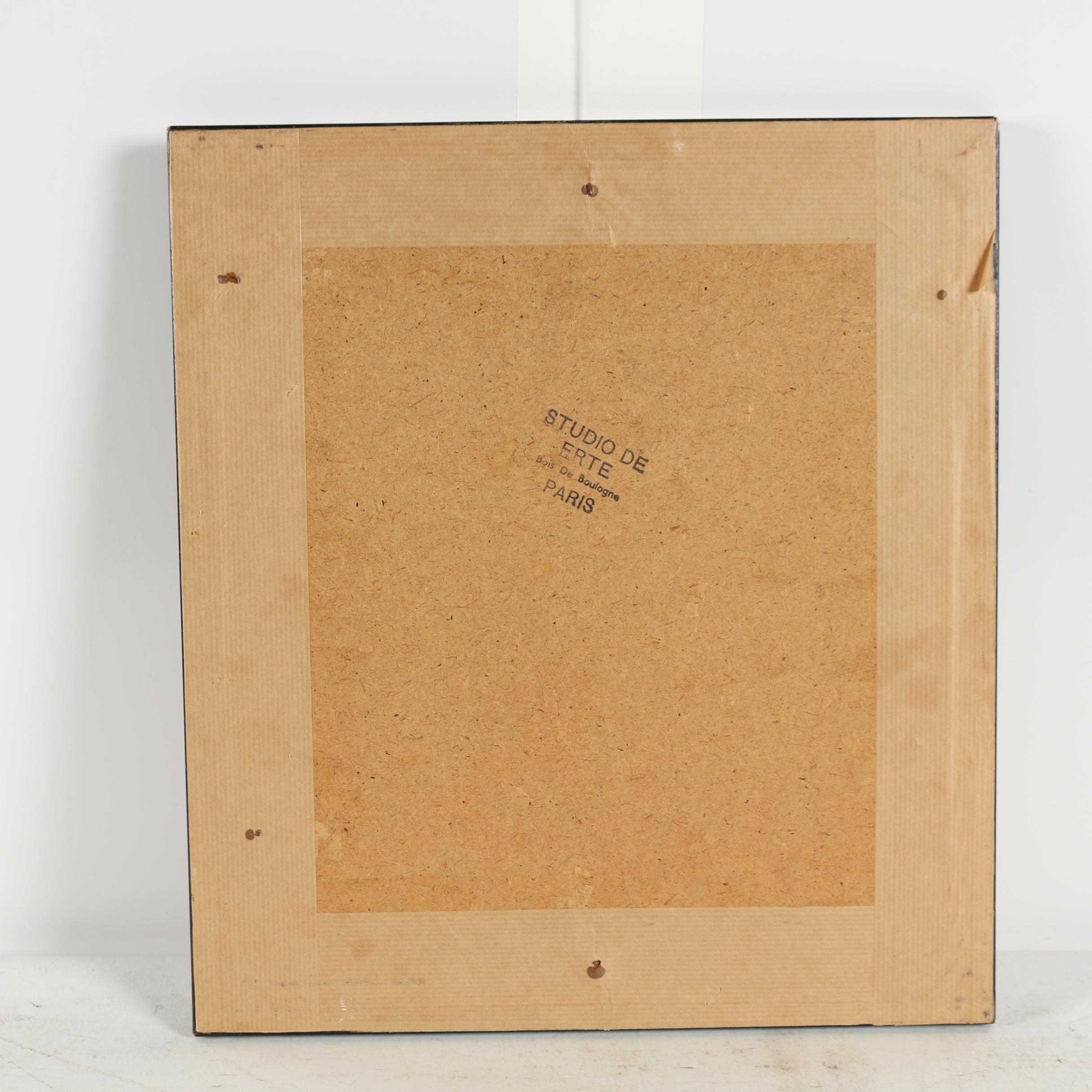 Erté Fashion Gouache Illustration