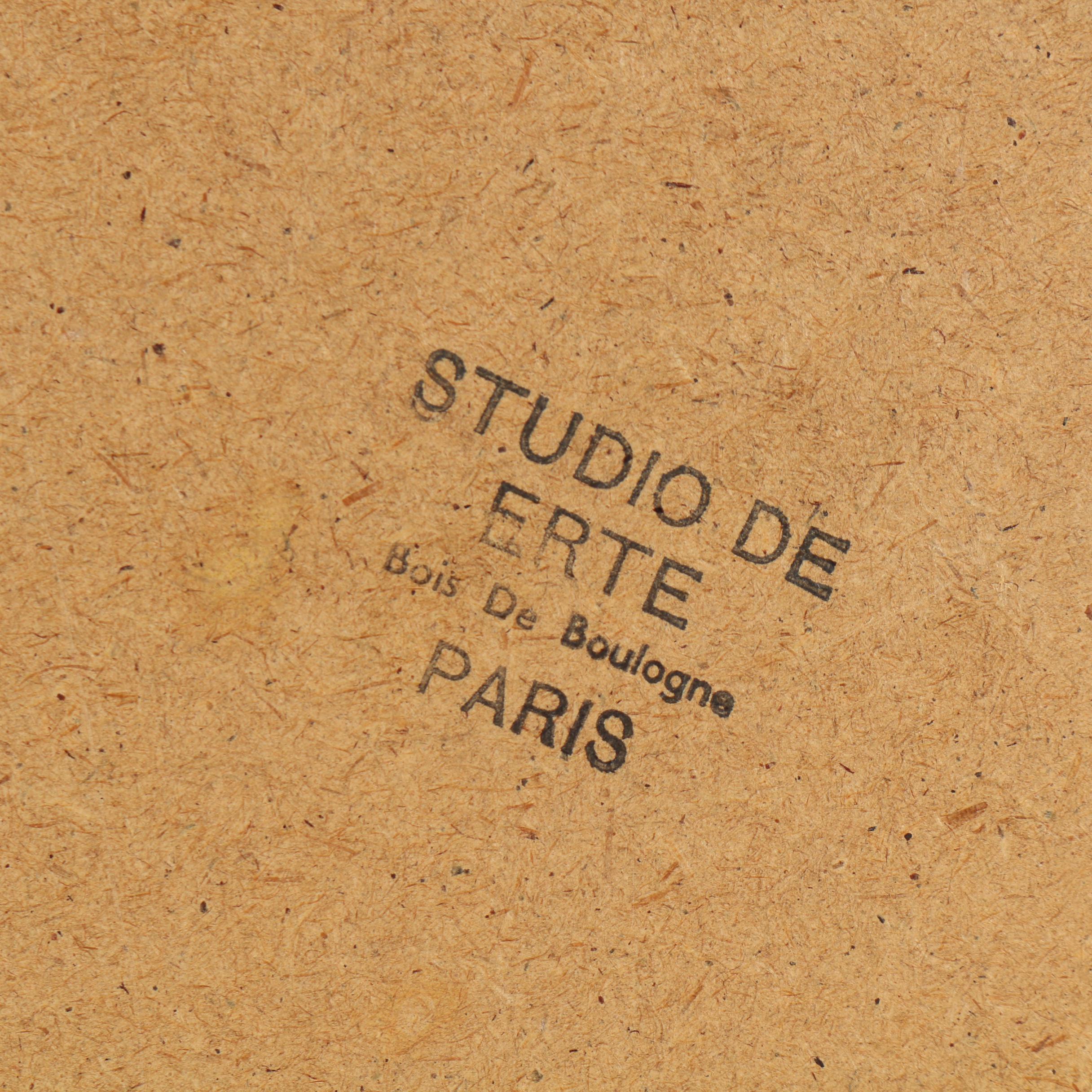 Erté Fashion Gouache Illustration