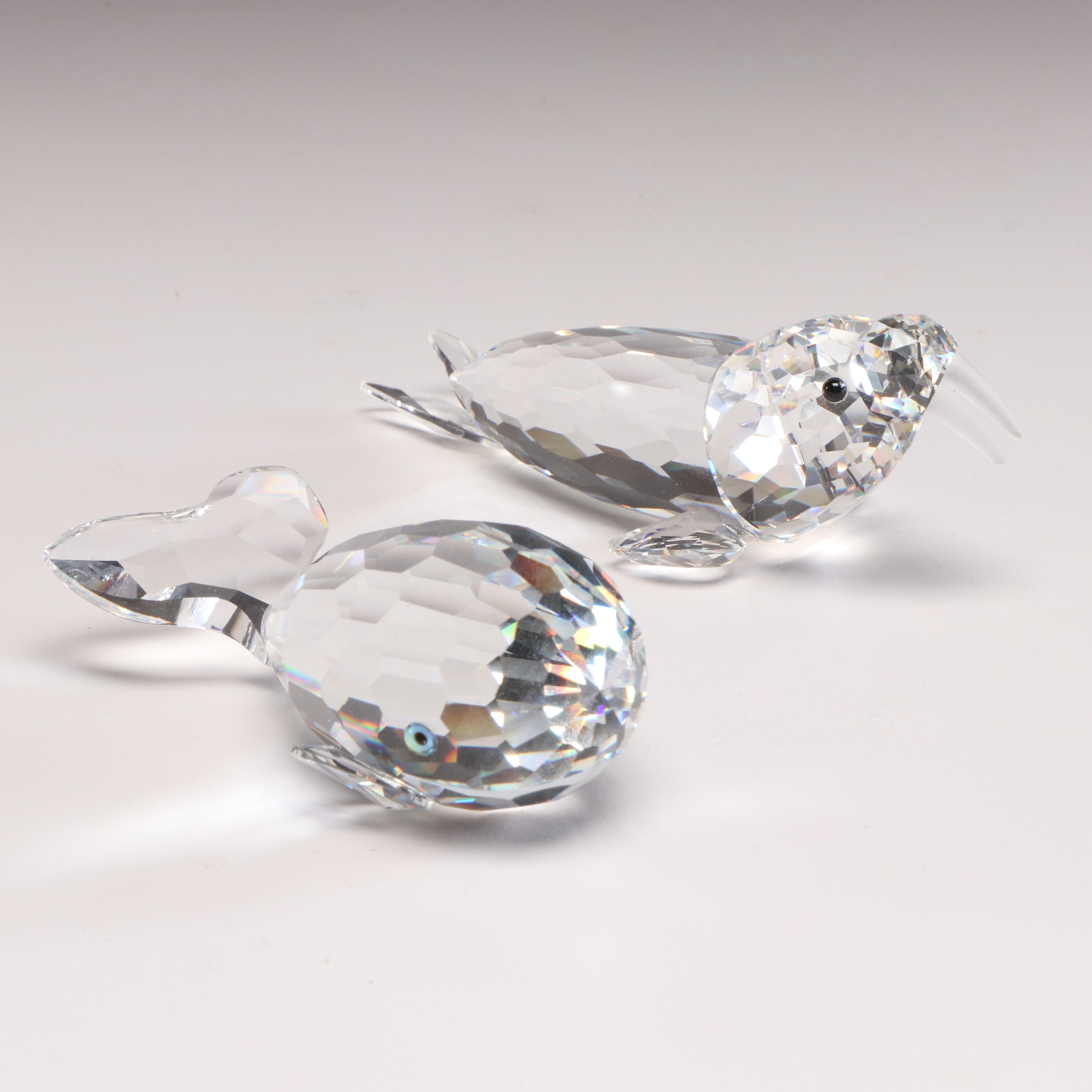 Swarovski Crystal Animal Figurines, Late 20th Century