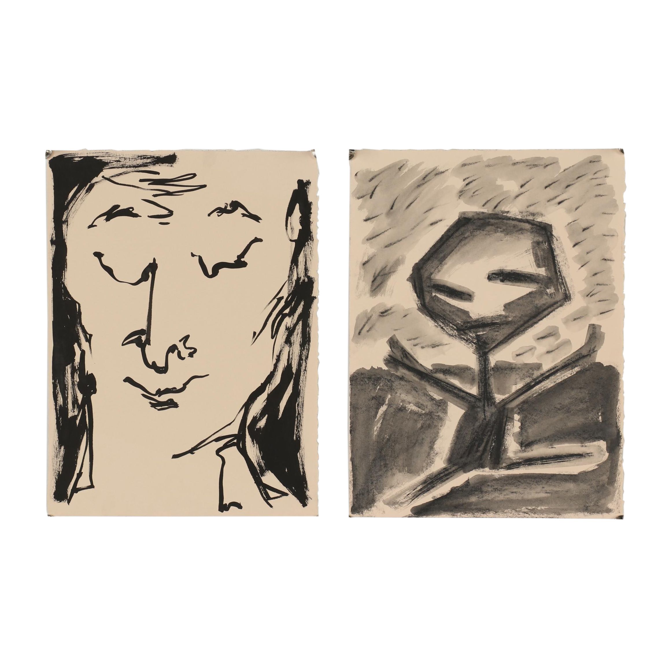 Merle Rosen Ink Paintings