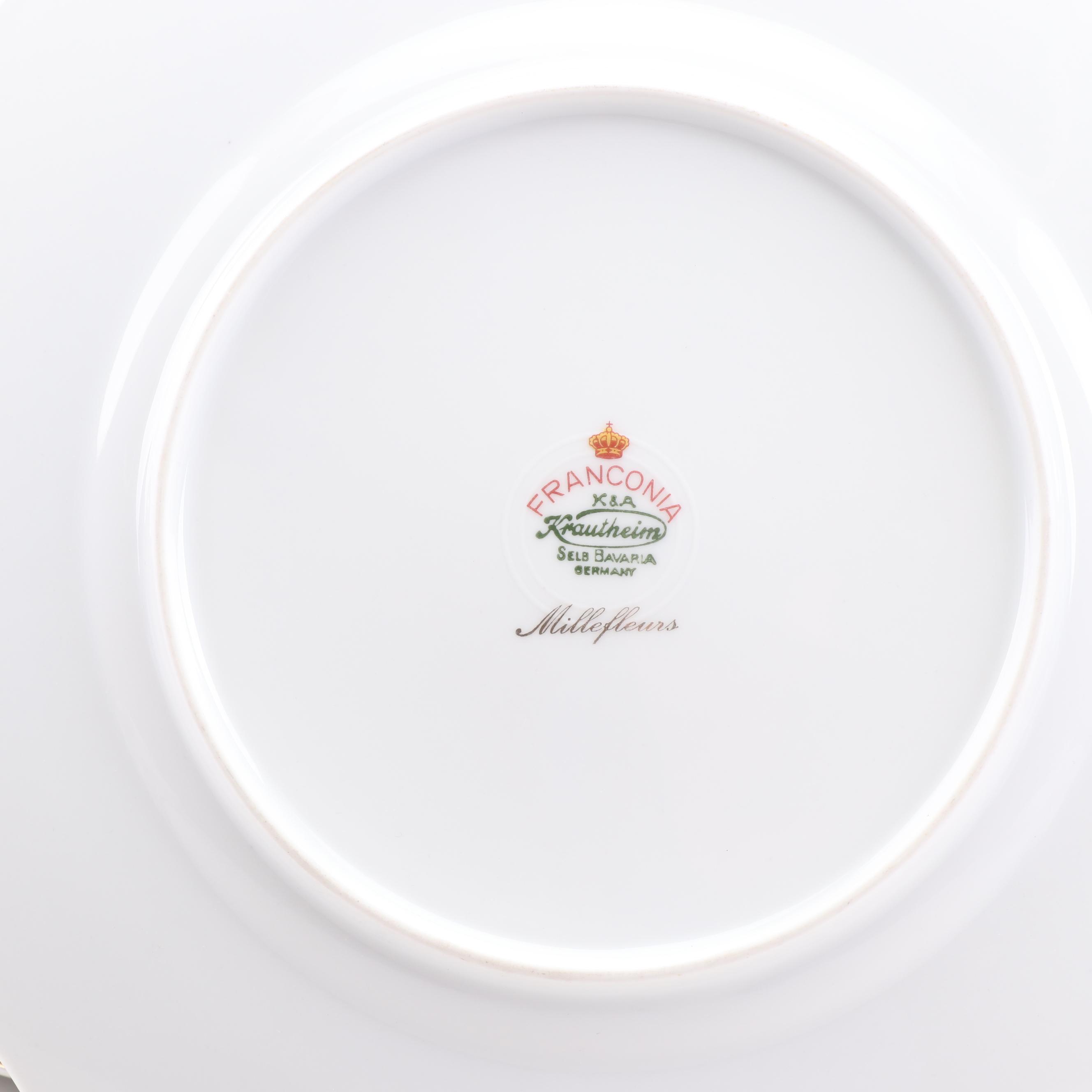 Franconia-Krautheim Selb Bavaria "Millefleurs" Porcelain Dinnerware