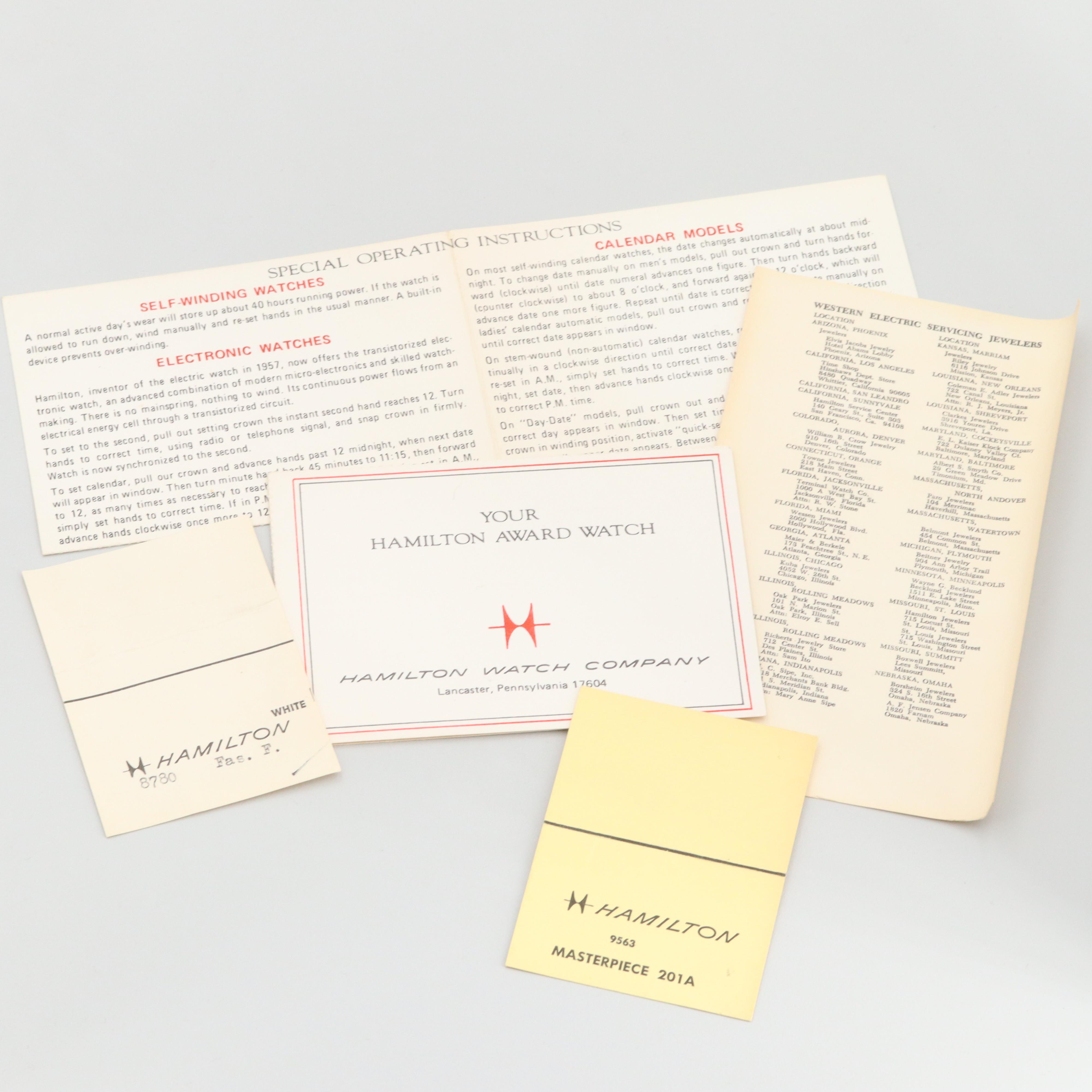 Vintage Hamilton Masterpiece Thin-O-Matic 14K Gold Watch, 1973