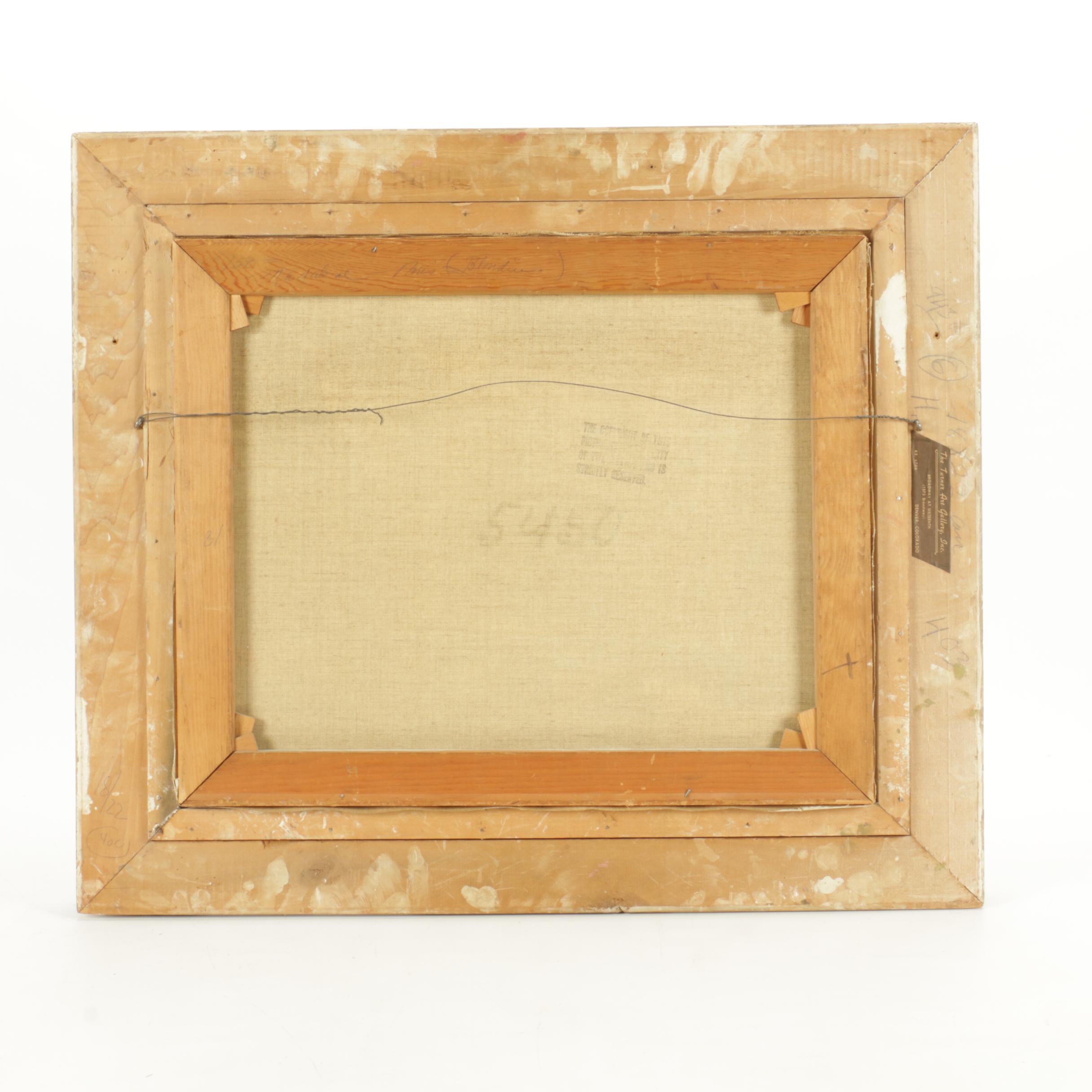 Charles Blondin Parisian Street Scene Oil Painting