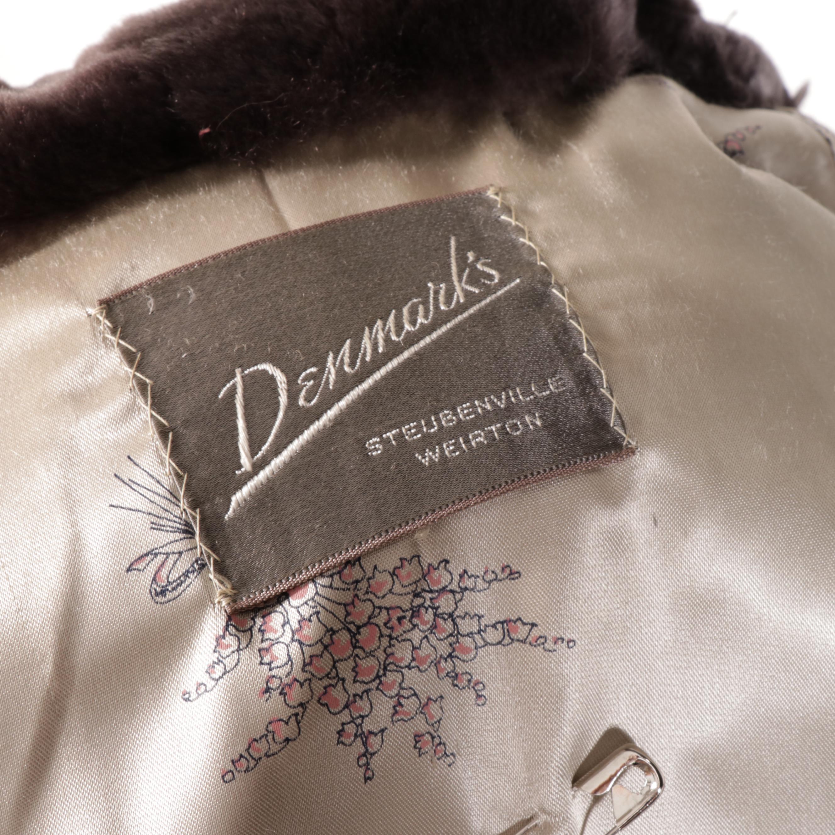 Charcoal Mouton Fur Jacket from Denmark's, Vintage