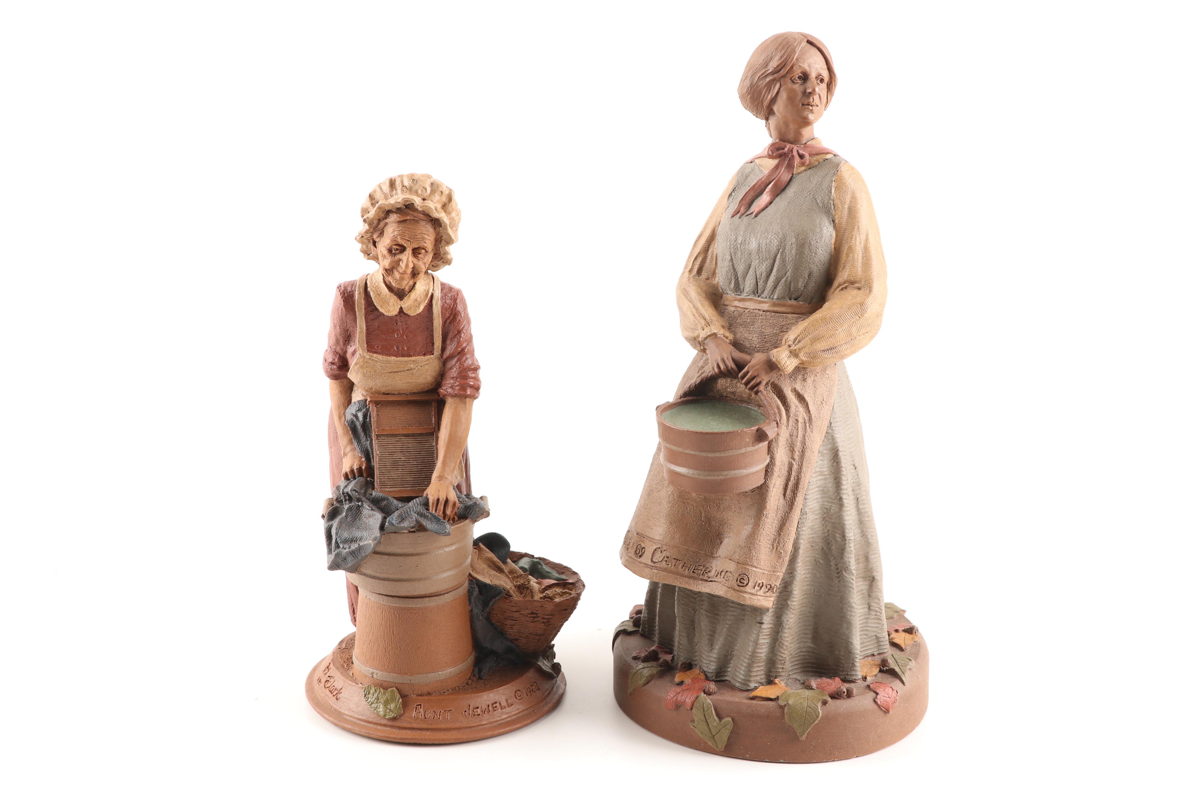 Tom Clark Figurines, "Catherine", "Molly", "Aunt Jewell" and "Tooth Fairy"