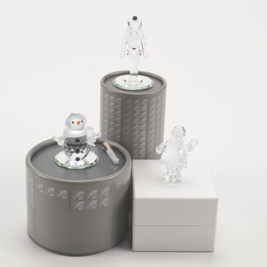 Swarovski Crystal Winter Theme Figurines