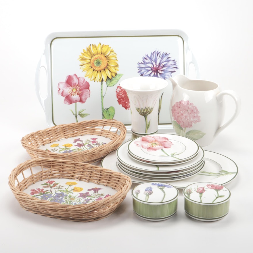 Villeroy & Boch "Flora" Mix and Match Pattern Serveware