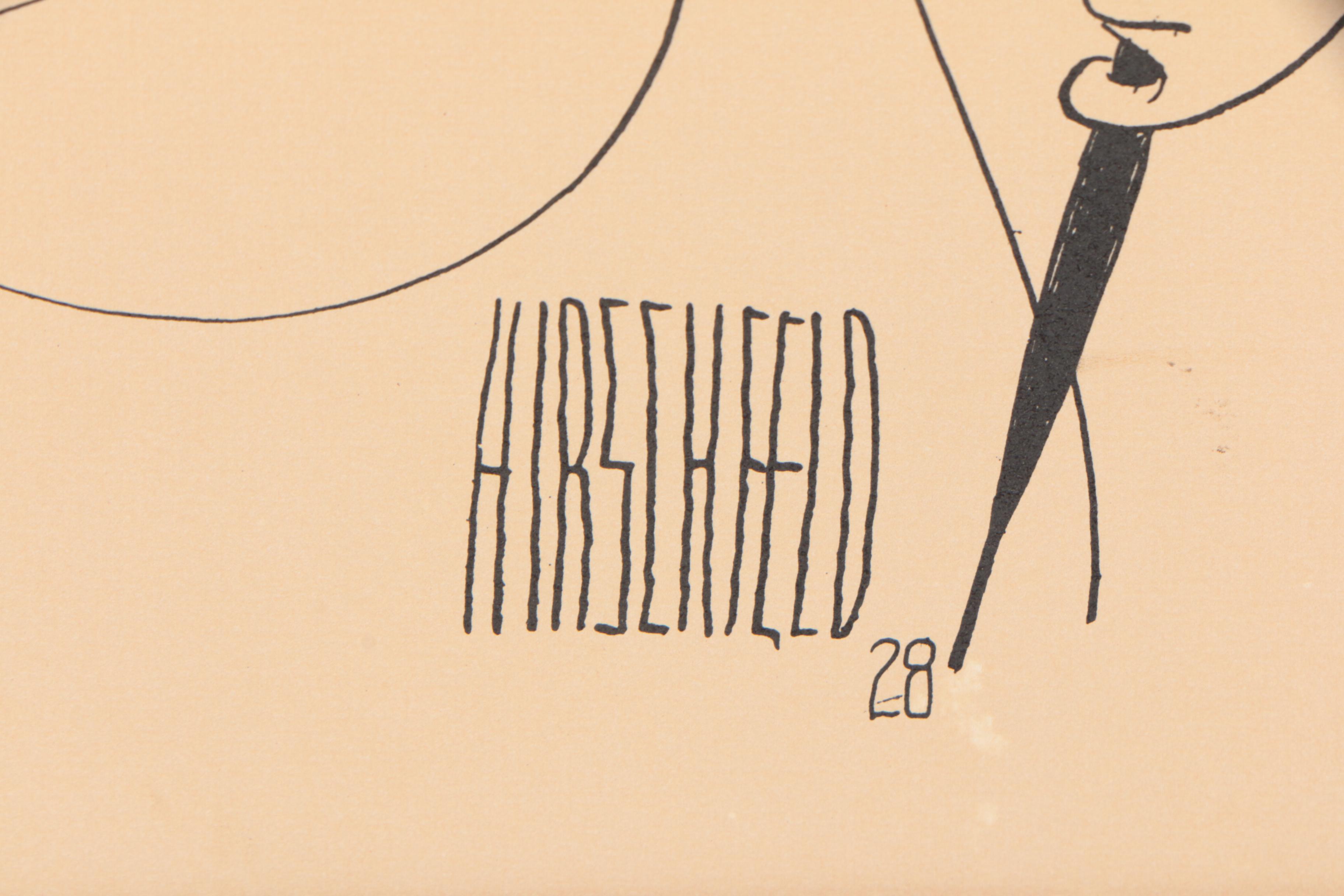 Lithograph after Albert Hirschfeld "Live from the Met"