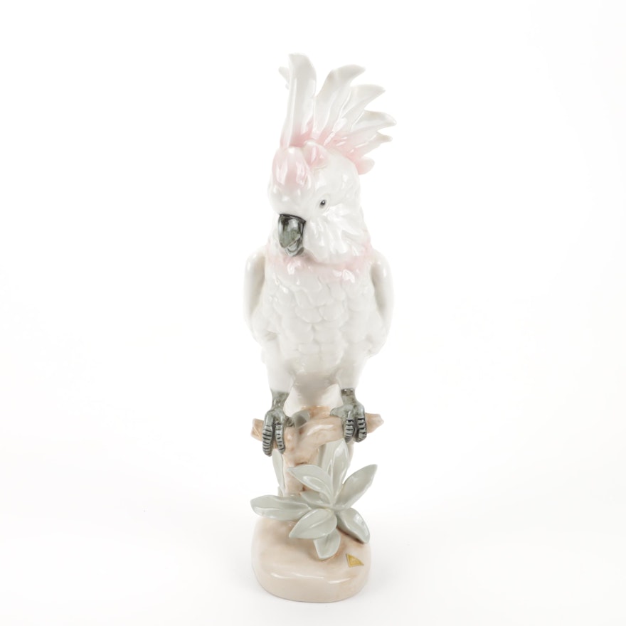 Royal Dux Bohemia Porcelain Cockatoo