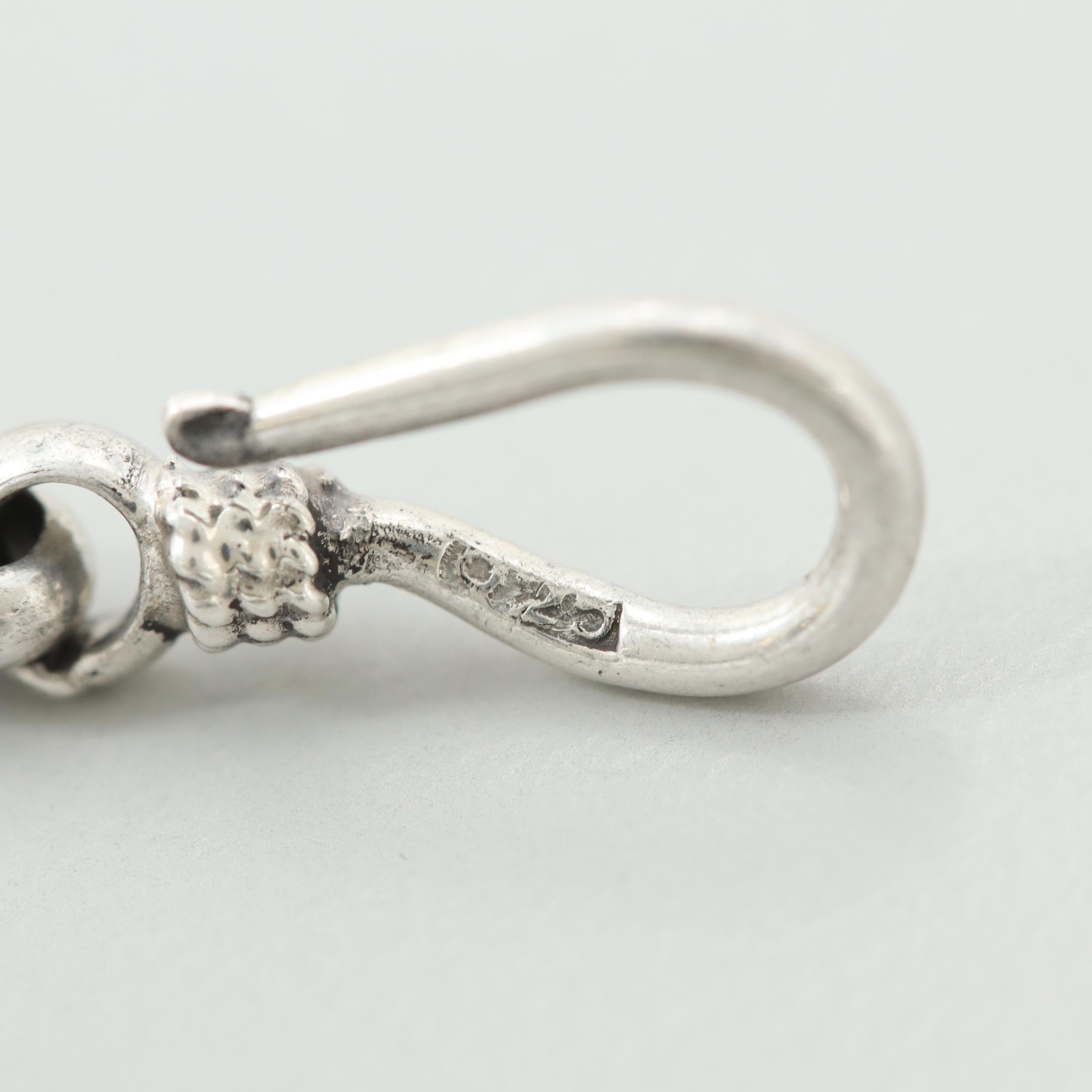 Sterling Silver Square Byzantine Bracelet