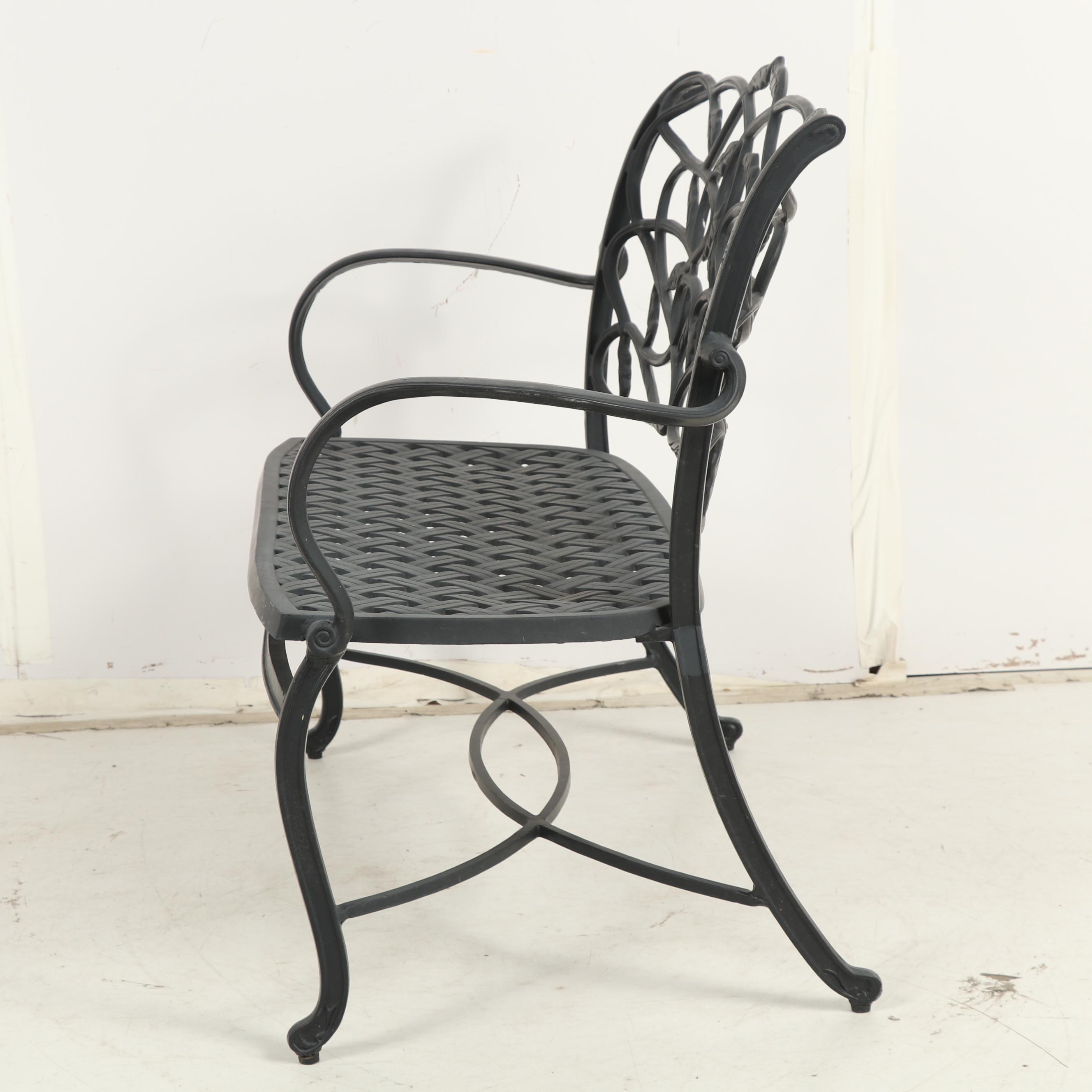 Contemporary Summer Classics Metal Patio Bench