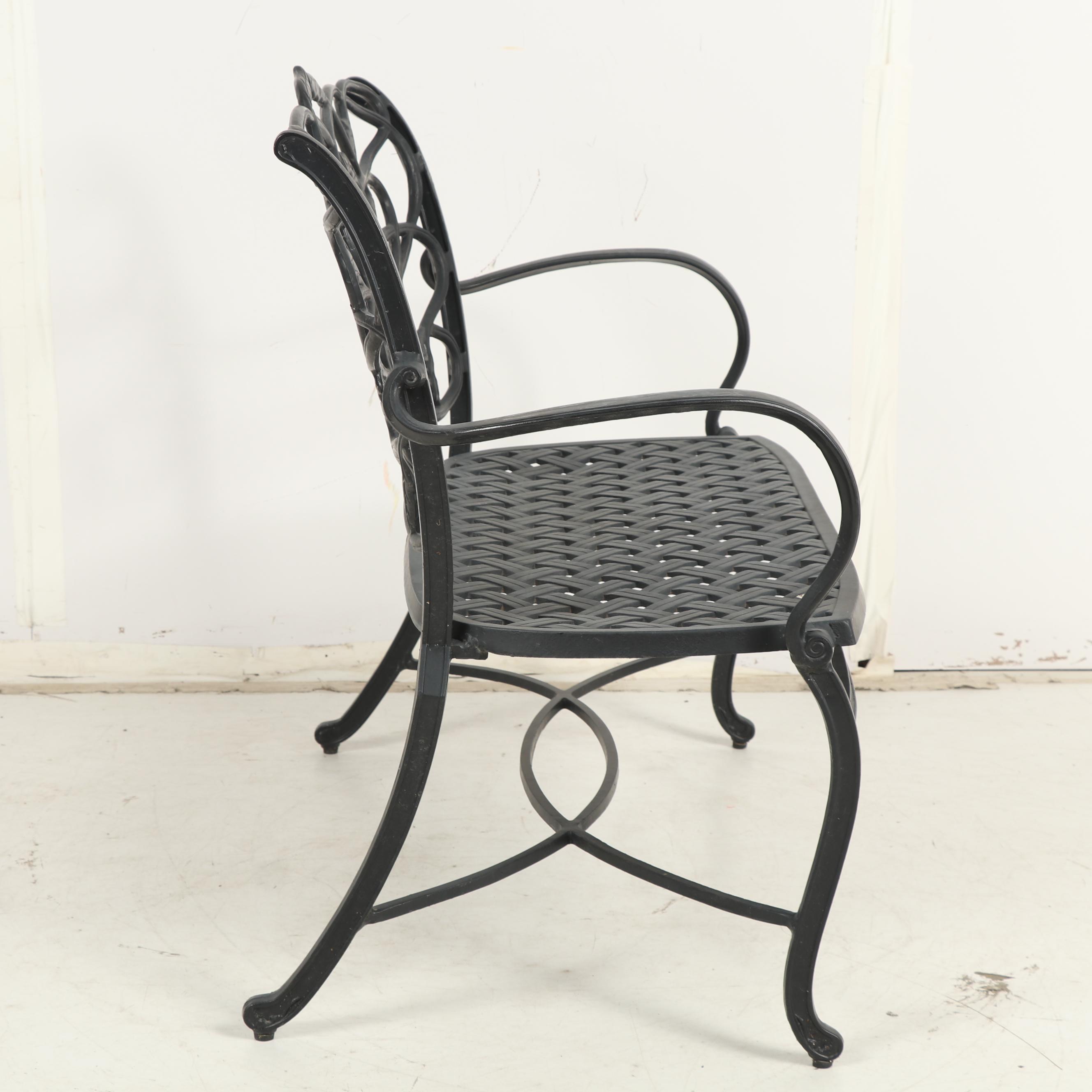 Contemporary Summer Classics Metal Patio Bench