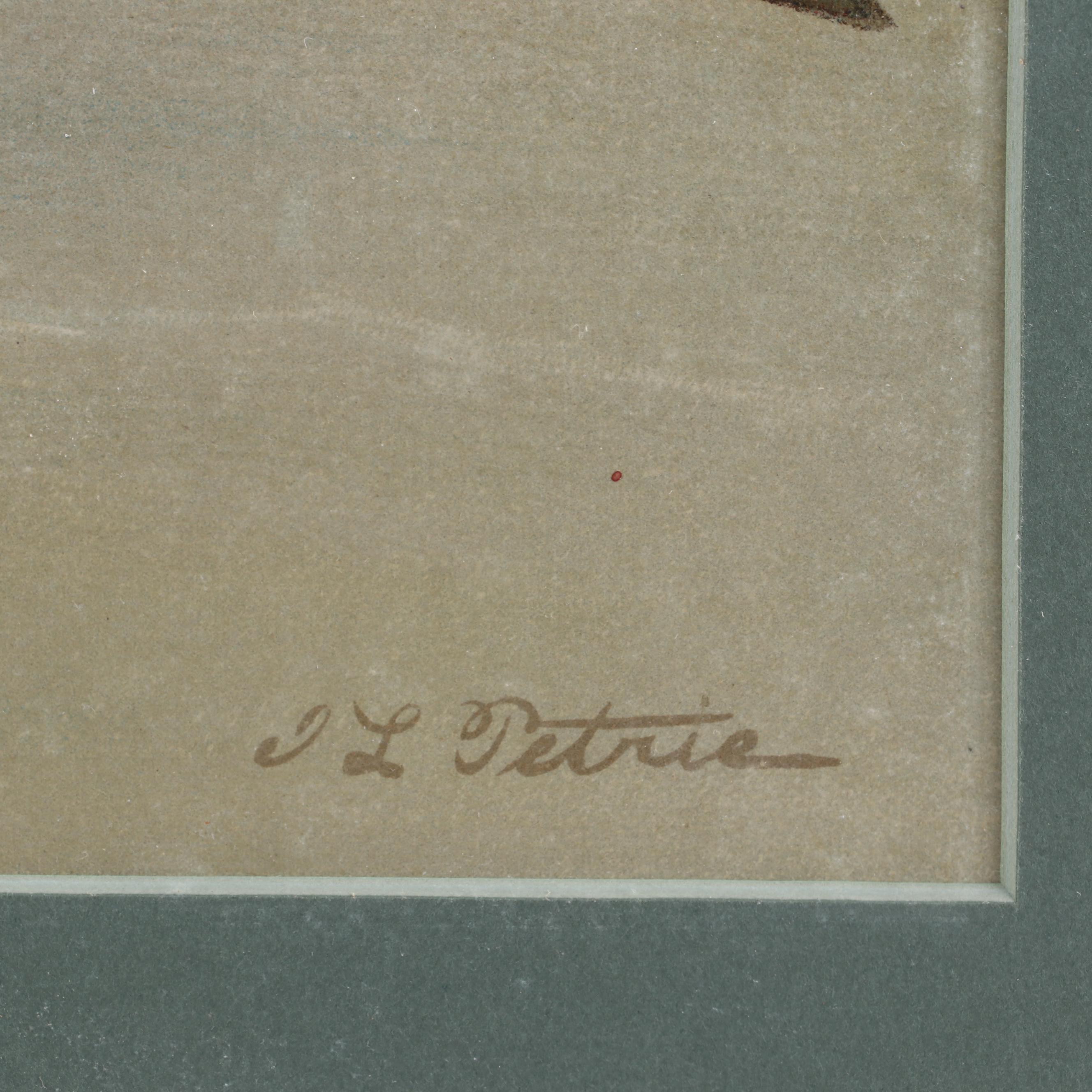 J.L. Petrie Pastel Drawing "The Bluefish"