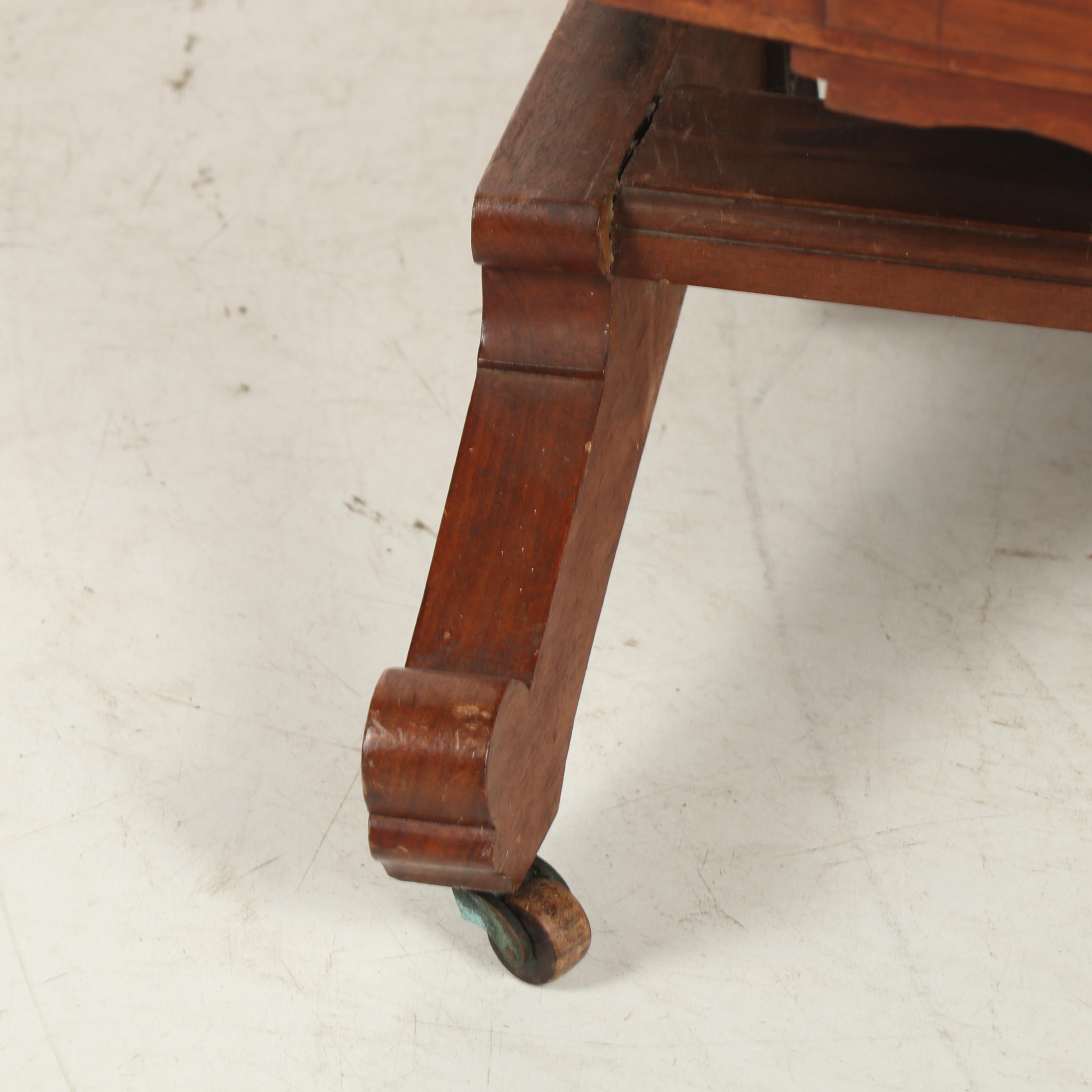 Victorian, Eastlake Style Walnut Upholstered Platform Rocking Chair, Circa 1890