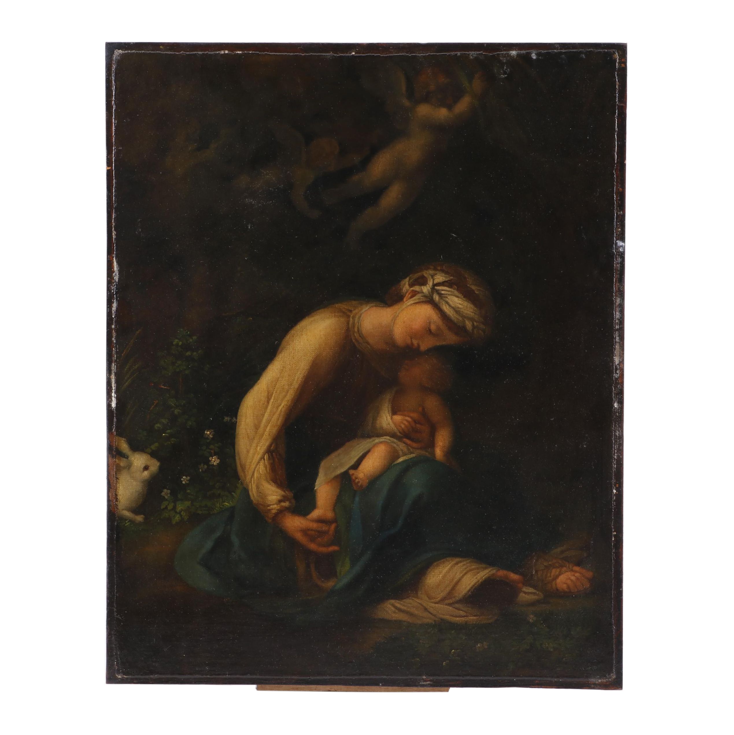 Copy Oil Painting after Antonio Allegri da Correggio "La Zingarella"